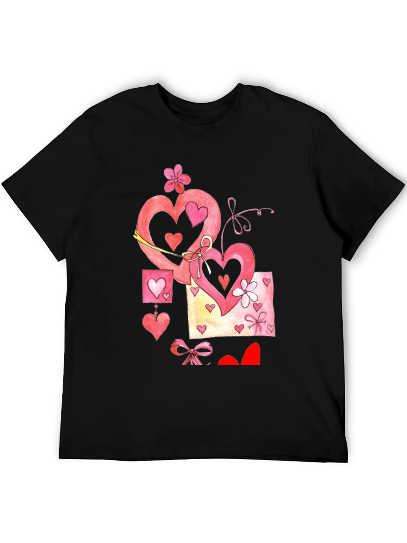 Valentines Hearts Graphic T-Shirt