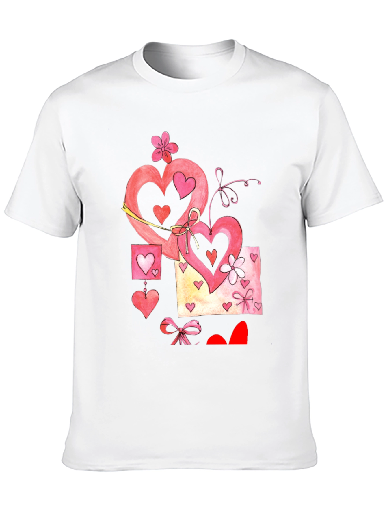 Valentines Hearts Graphic T-Shirt