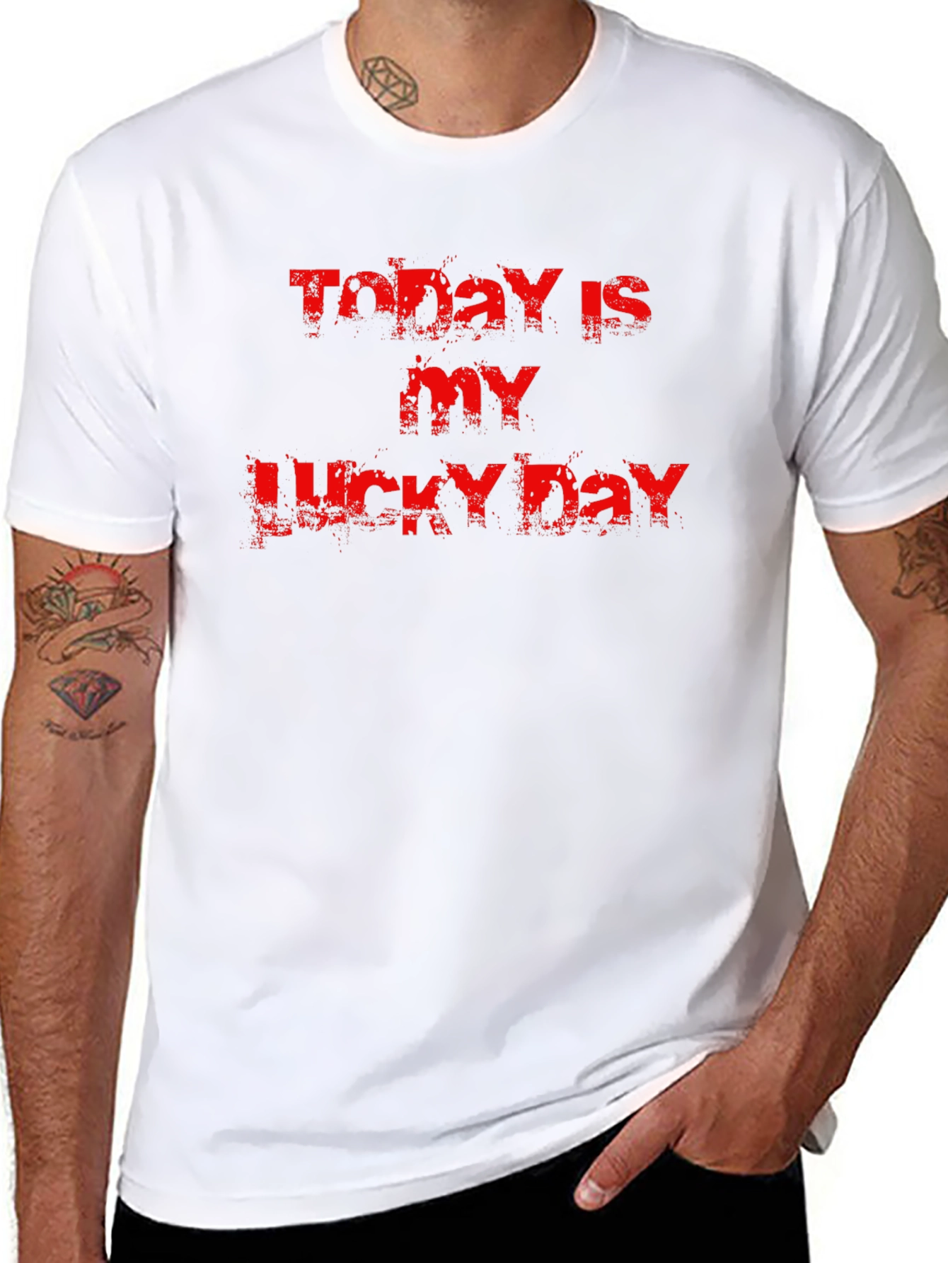 Lucky Day Graphic Tee - Black
