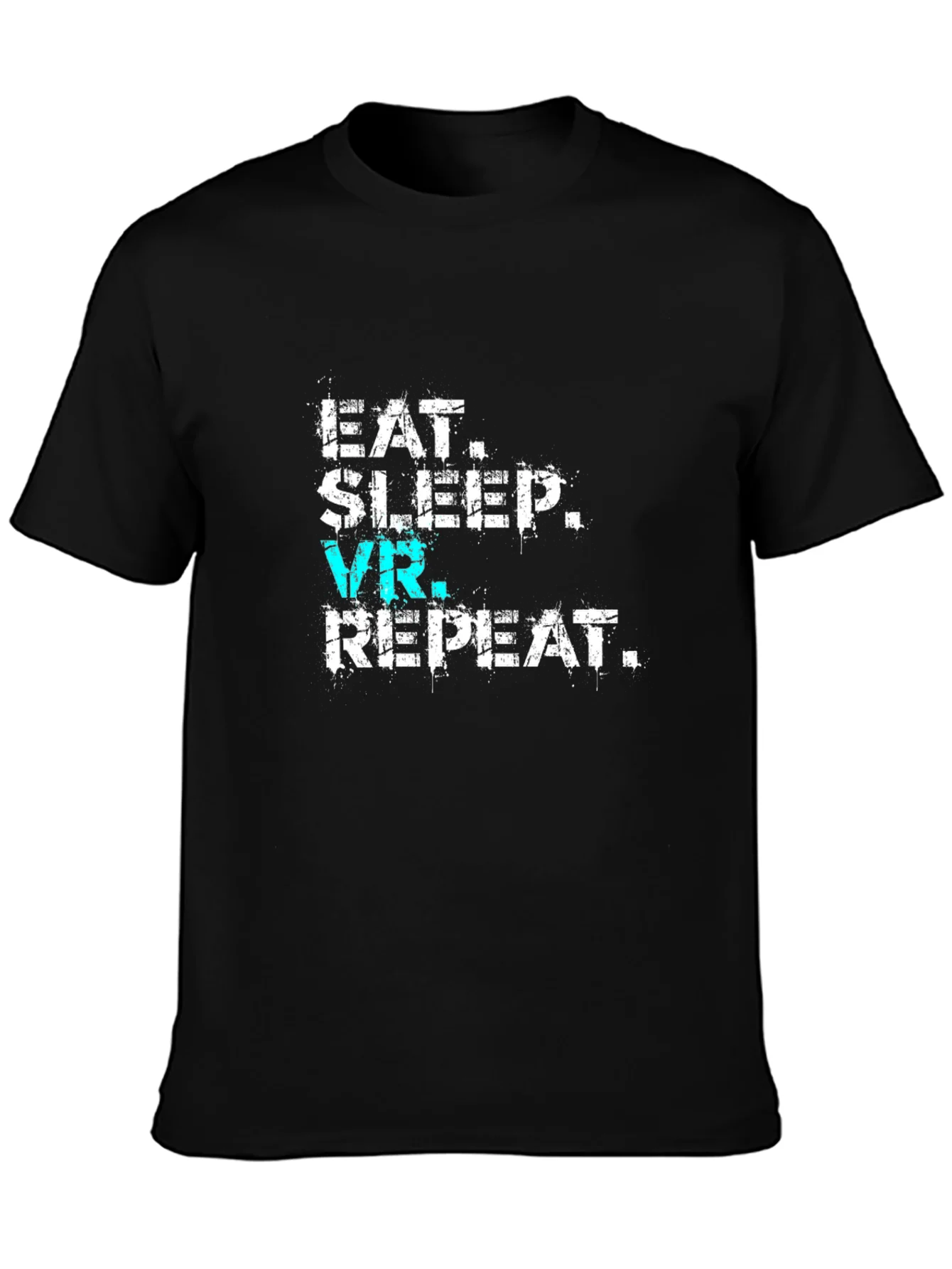 Eat Sleep VR Repeat Black T-Shirt