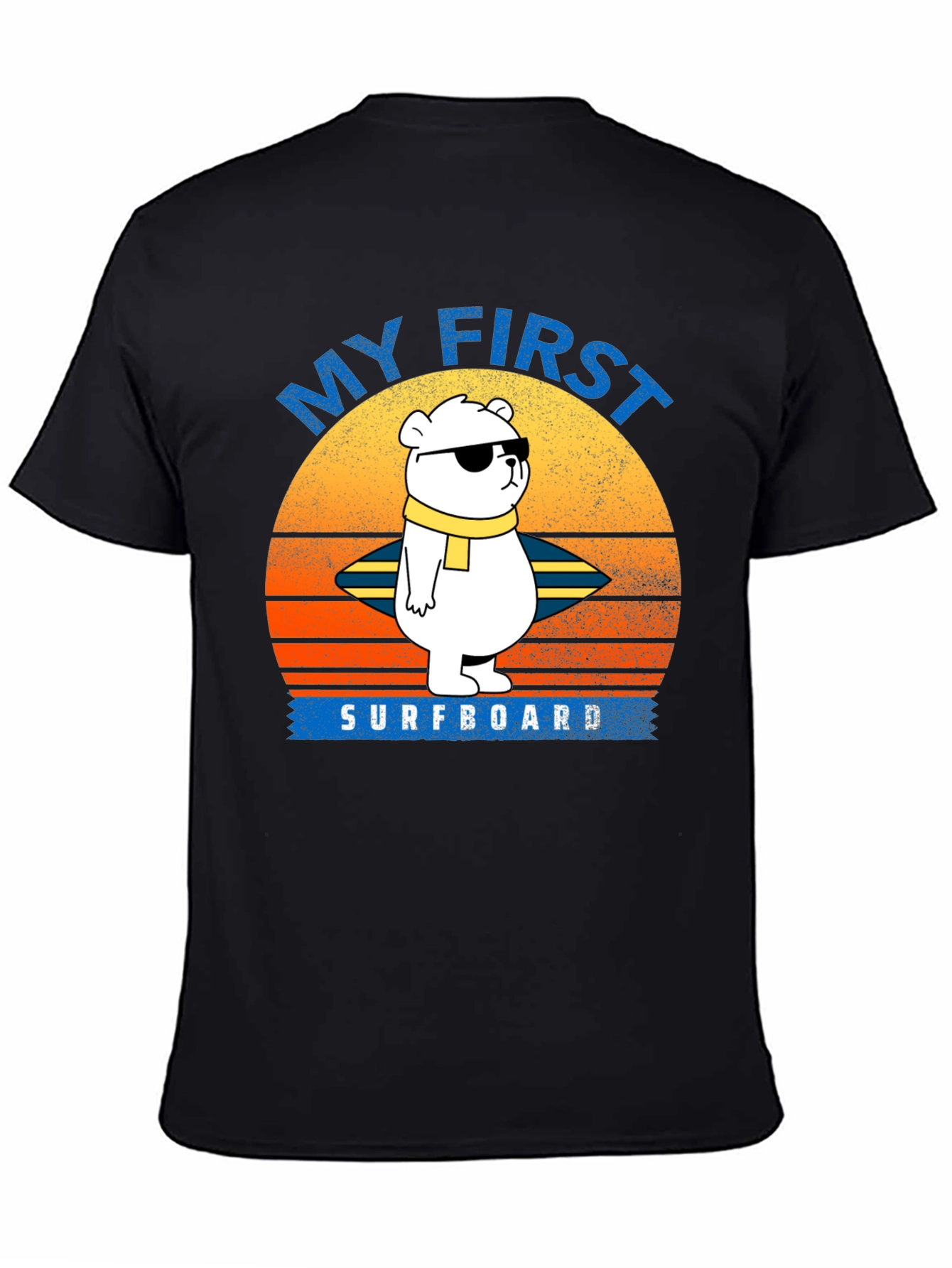 My First Surfboard Bear Graphic T-Shirt