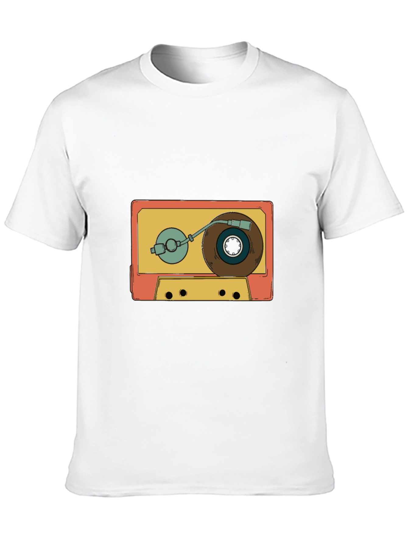 Retro Cassette Turntable Graphic T-Shirt