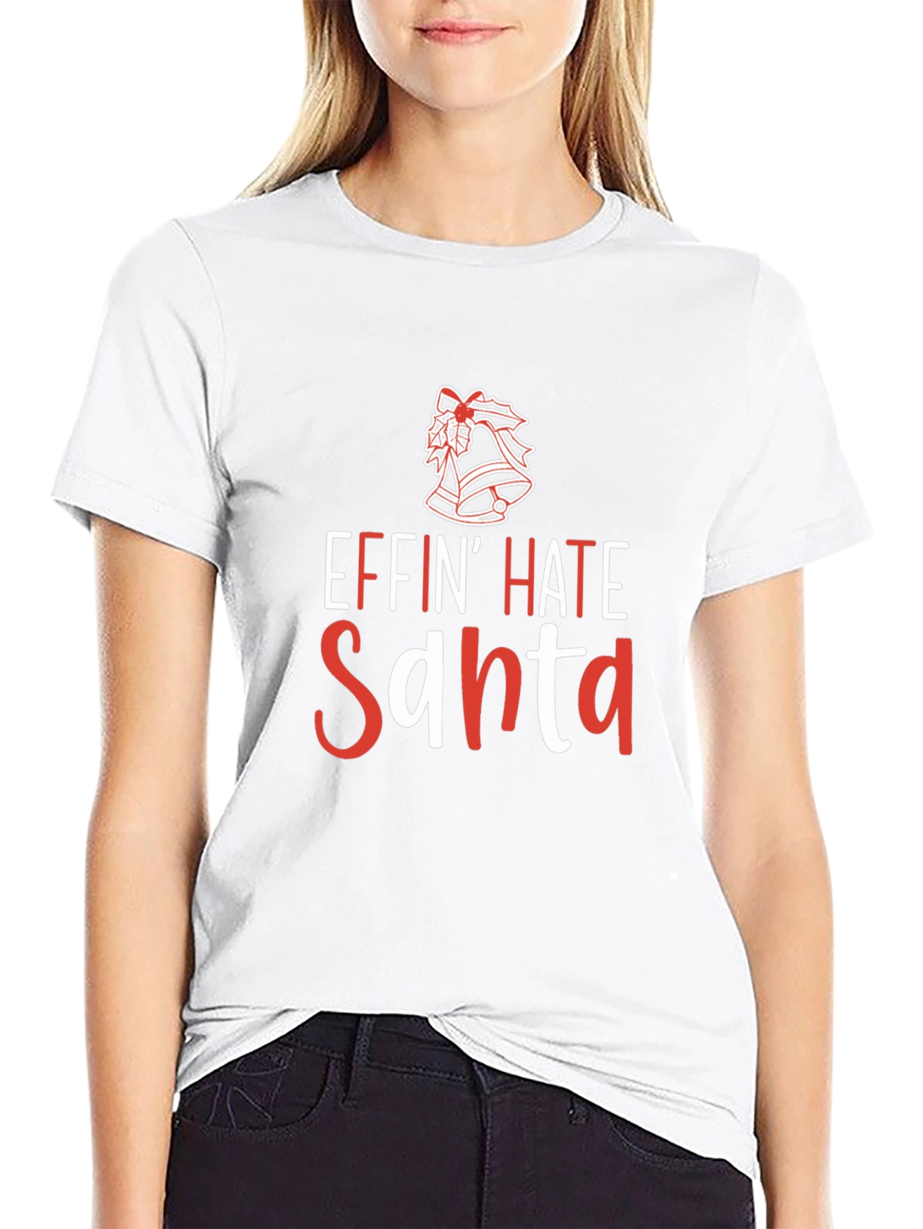 Effin Hate Santa Funny Christmas T-Shirt