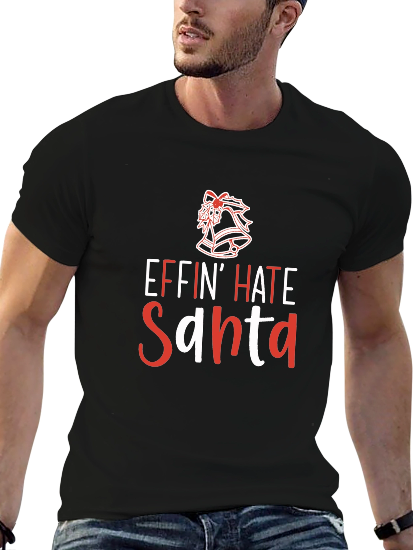 Effin Hate Santa Funny Christmas T-Shirt