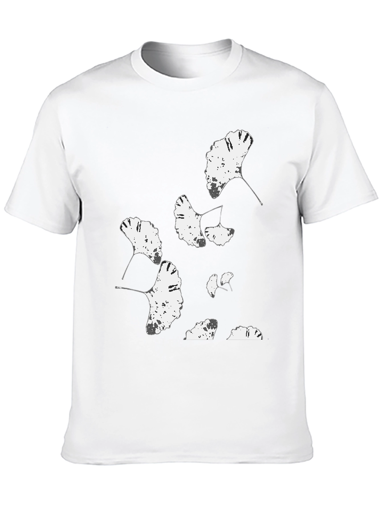 Ginkgo Leaf Graphic Tee - Modern Plant Lover Shirt