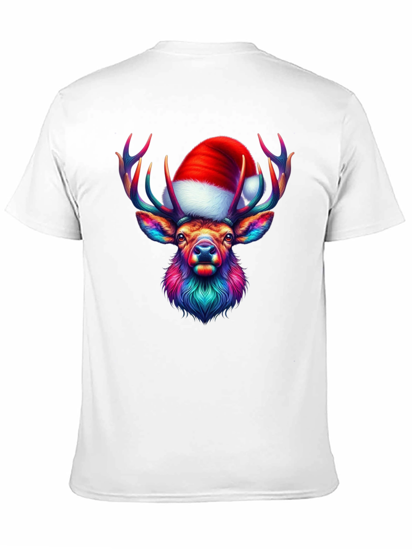 Festive Reindeer Graphic Tee - Holiday Style