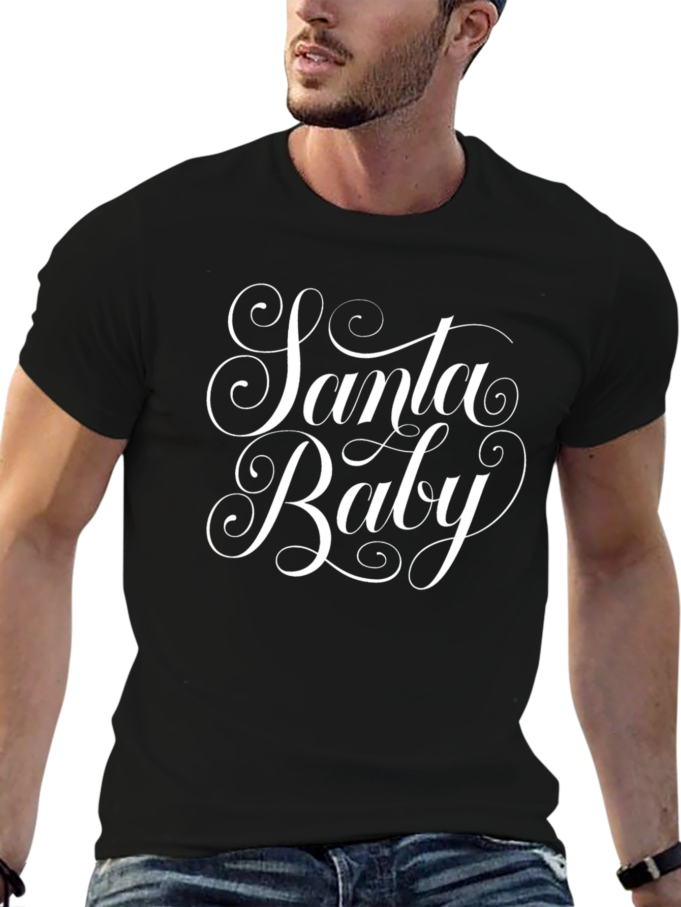 Santa Baby Graphic Tee - Holiday Christmas T-Shirt