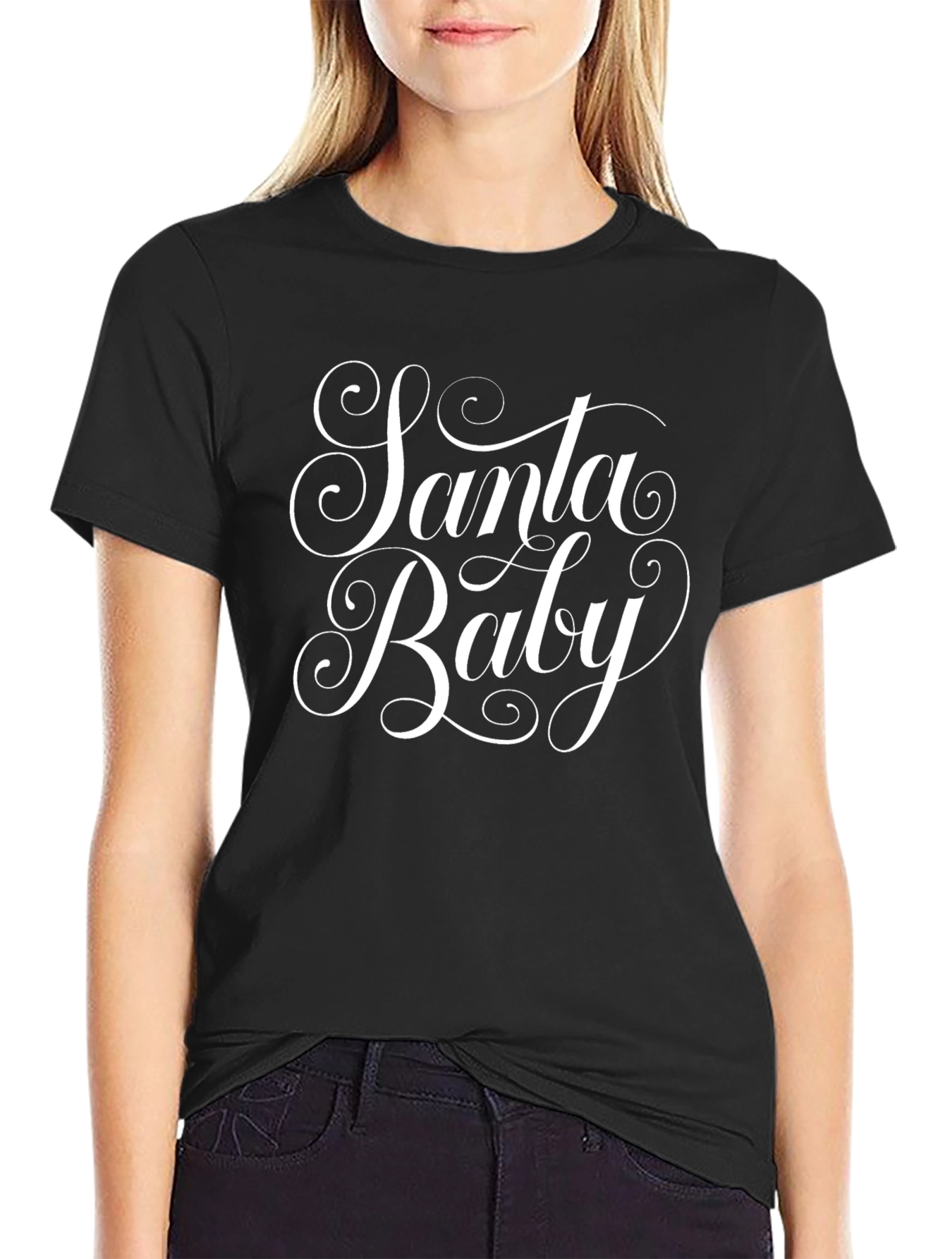 Santa Baby Graphic Tee - Holiday Christmas T-Shirt