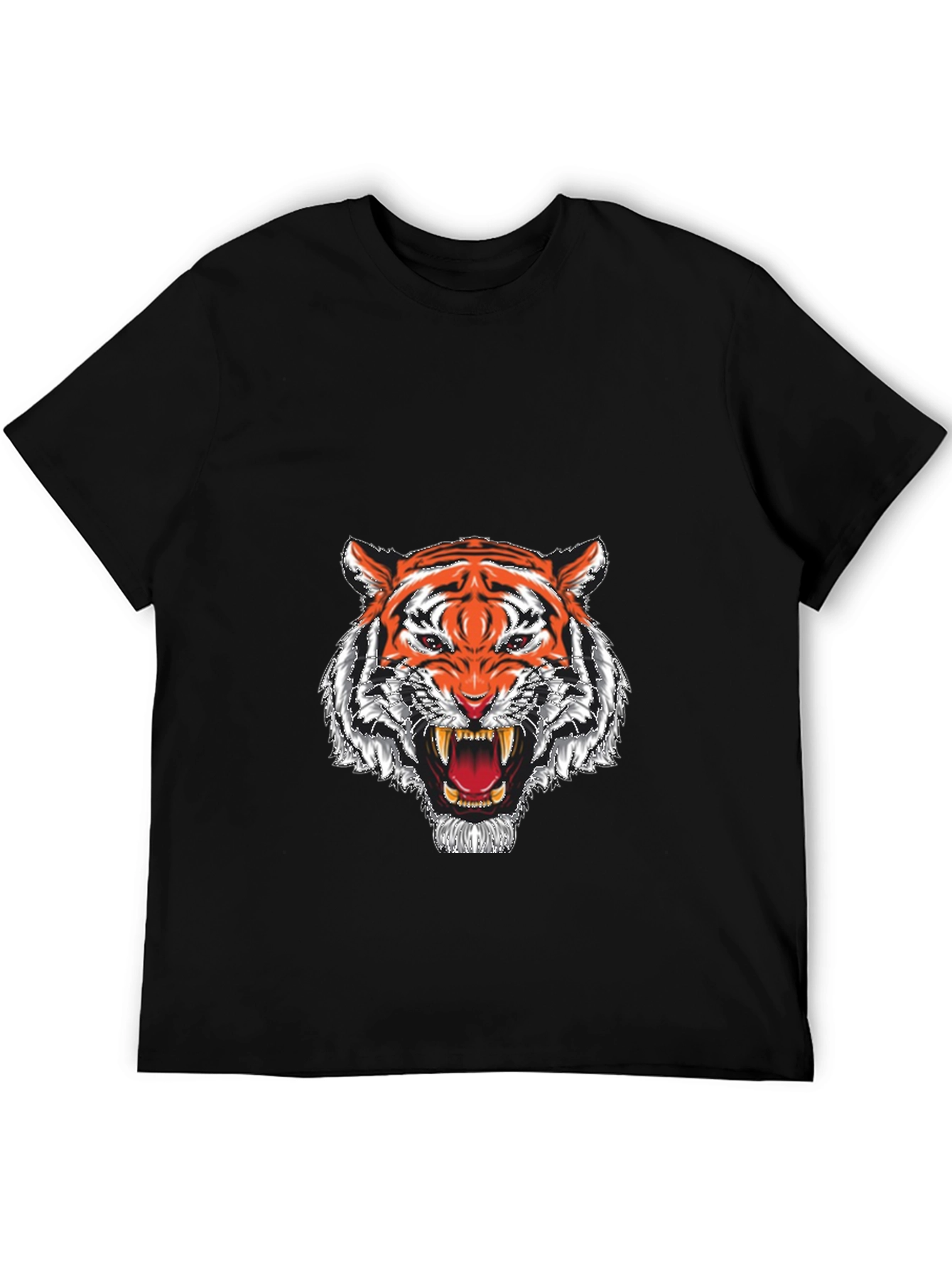 Roaring Tiger Graphic T-Shirt - Black