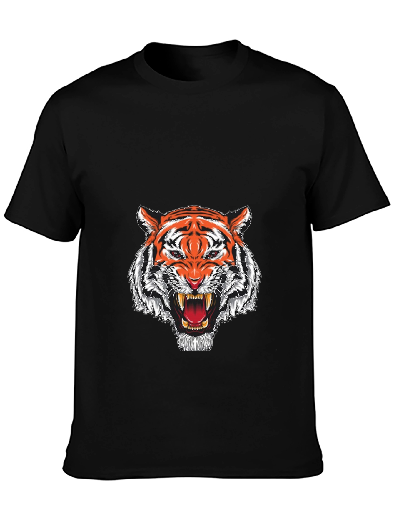 Roaring Tiger Graphic T-Shirt - Black