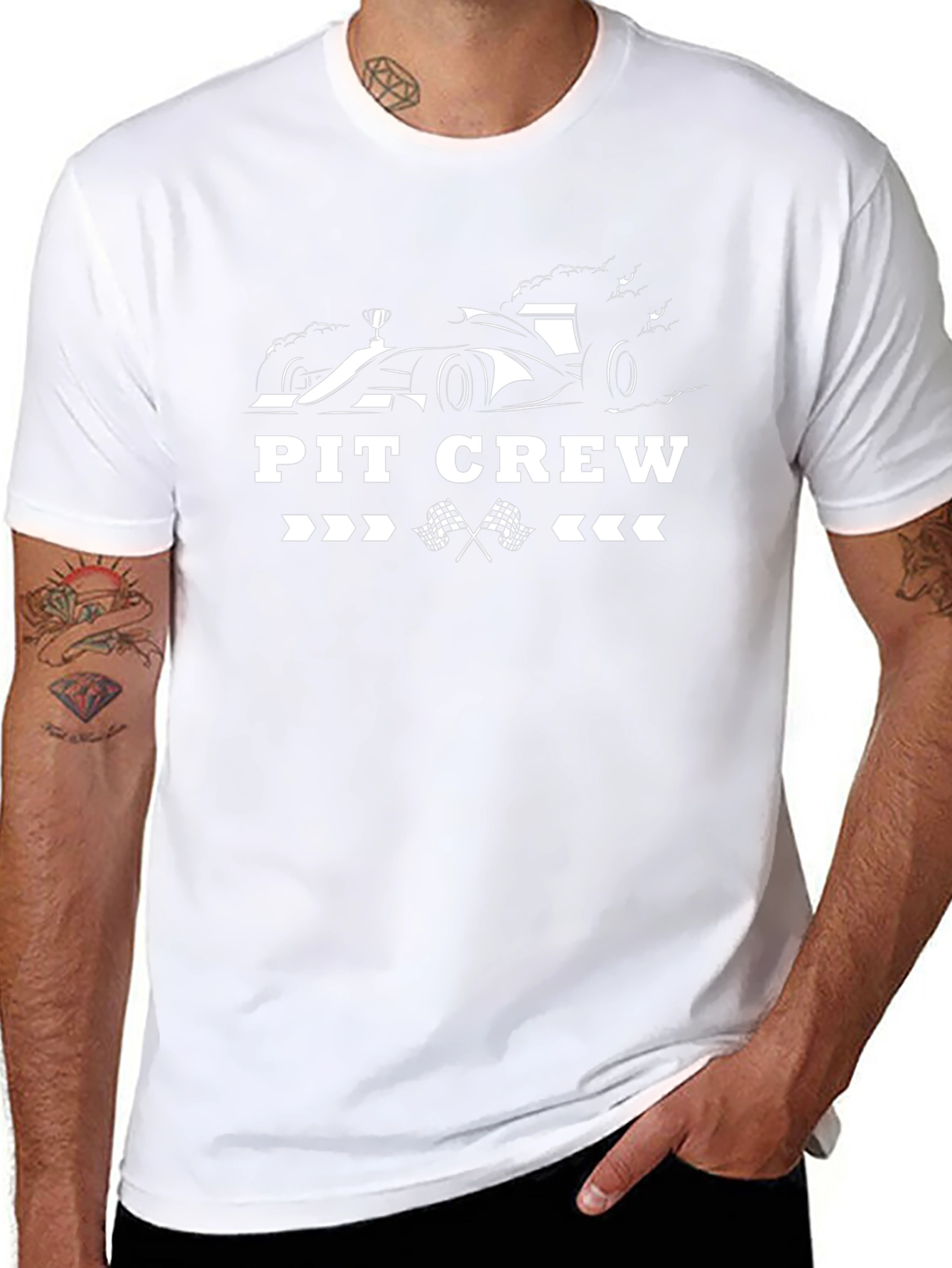 Pit Crew Racing T-Shirt - Black