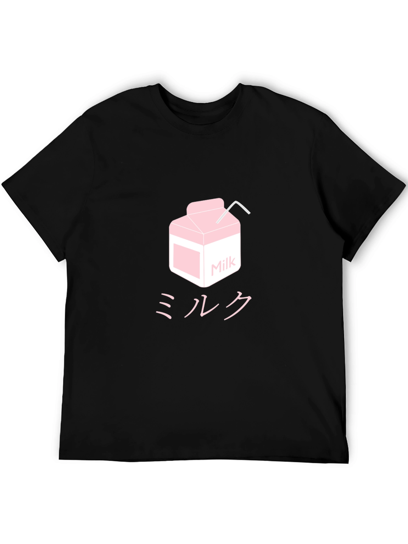 Milk Carton Graphic Tee - Kawaii Anime Style Shirt