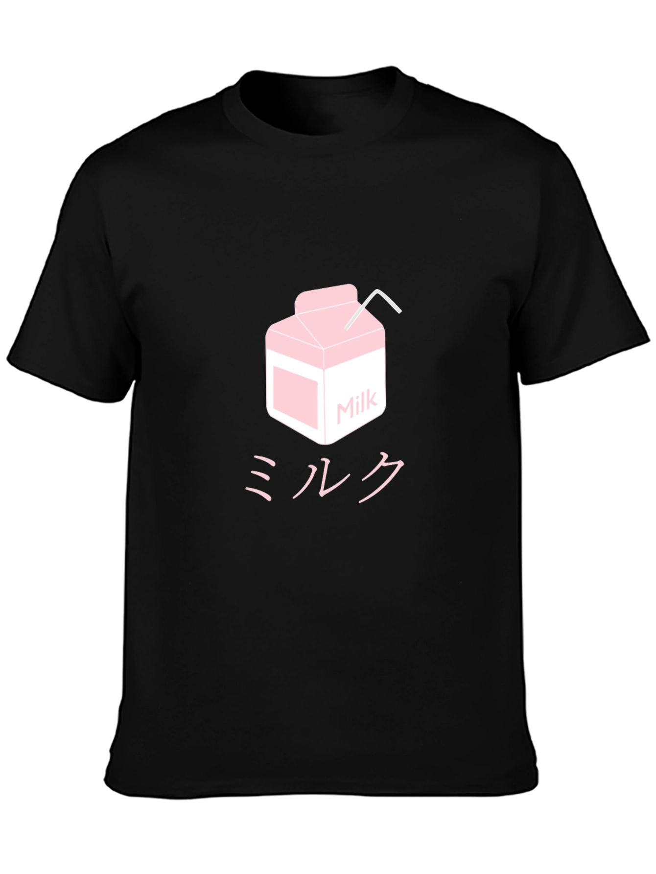 Milk Carton Graphic Tee - Kawaii Anime Style Shirt