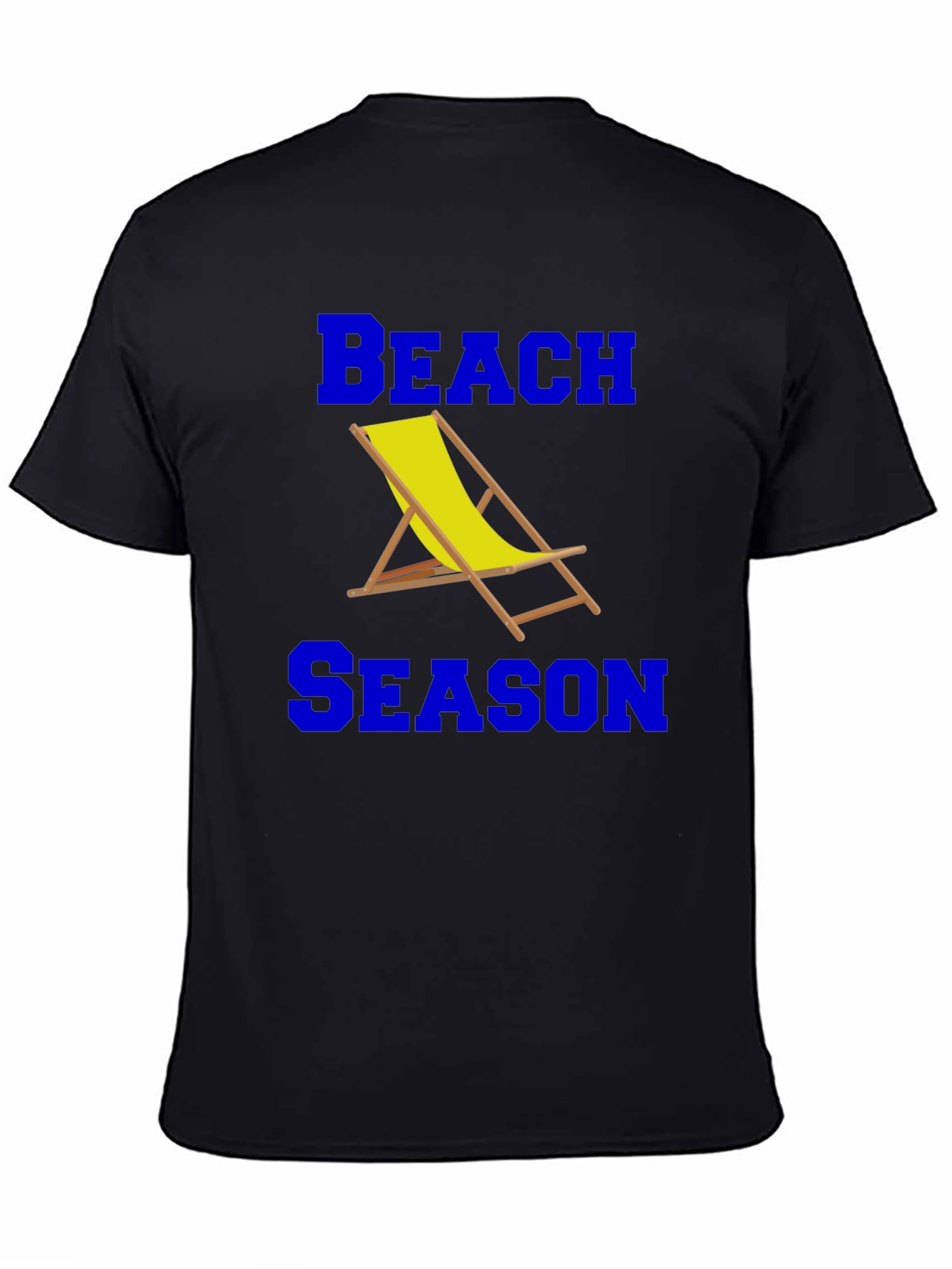 Beach Season Graphic T-Shirt - Black