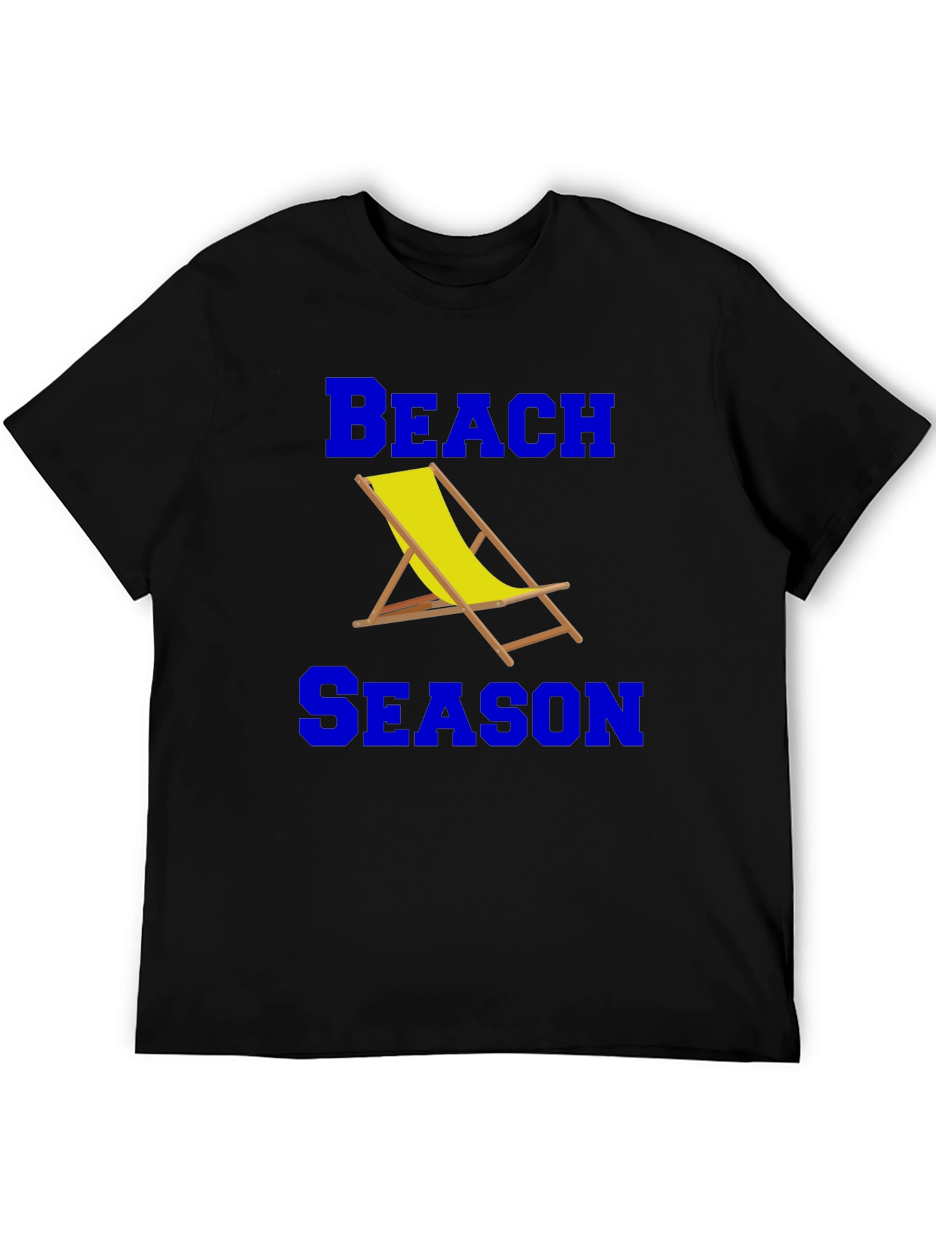 Beach Season Graphic T-Shirt - Black