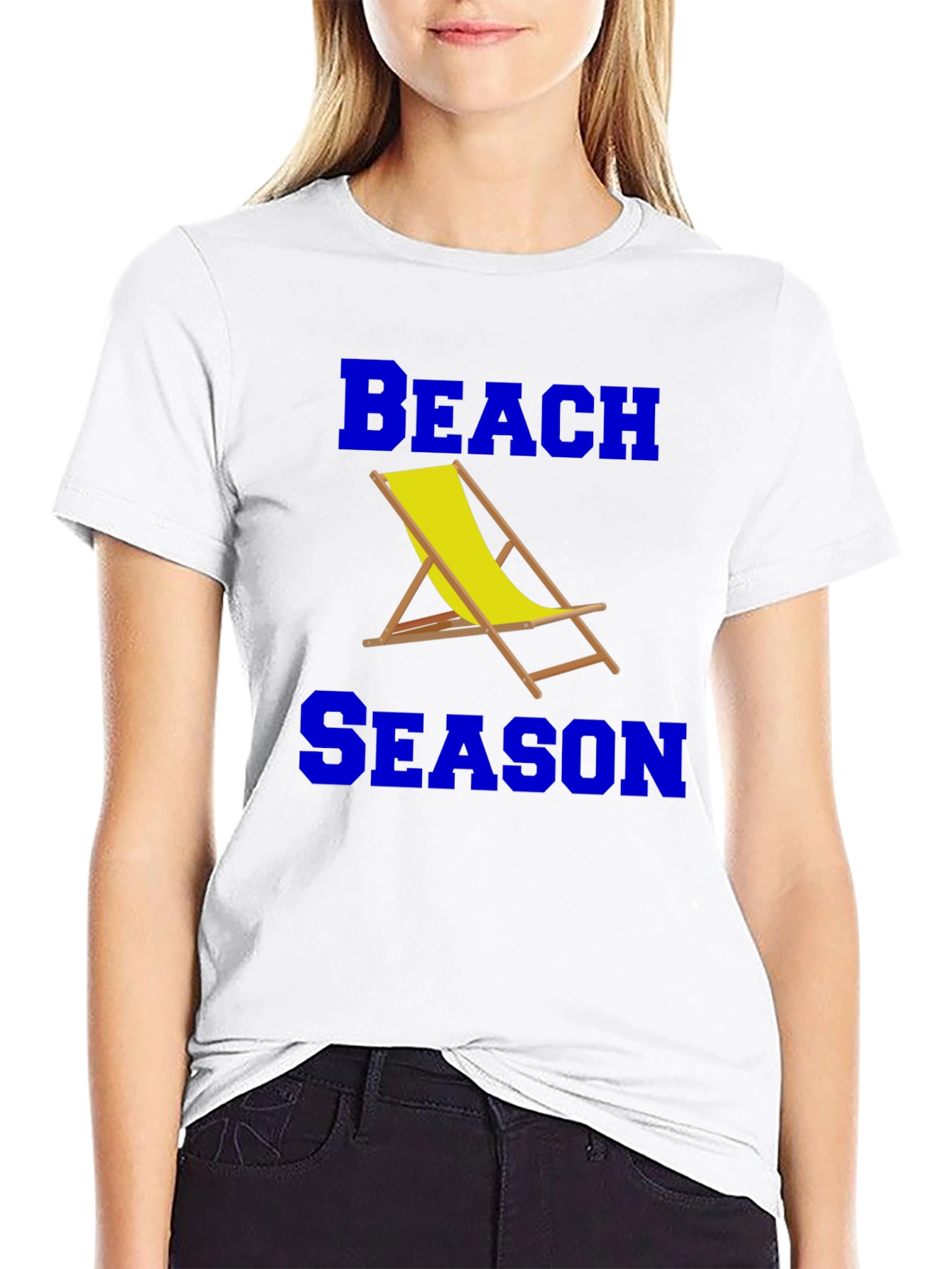 Beach Season Graphic T-Shirt - Black