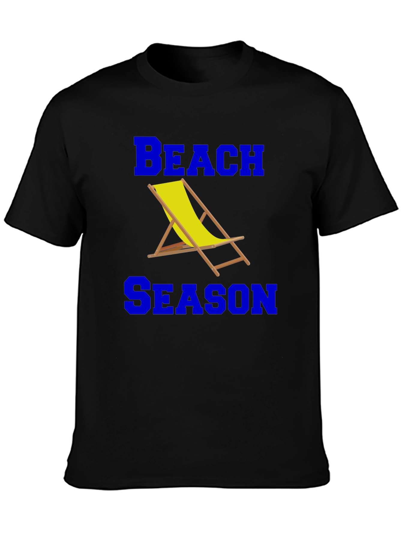 Beach Season Graphic T-Shirt - Black