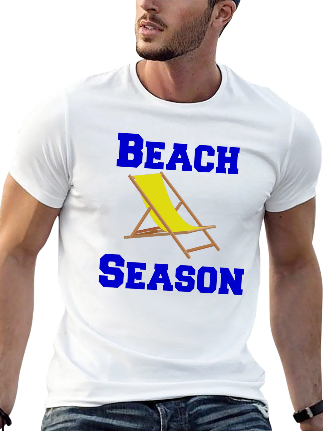 Beach Season Graphic T-Shirt - Black