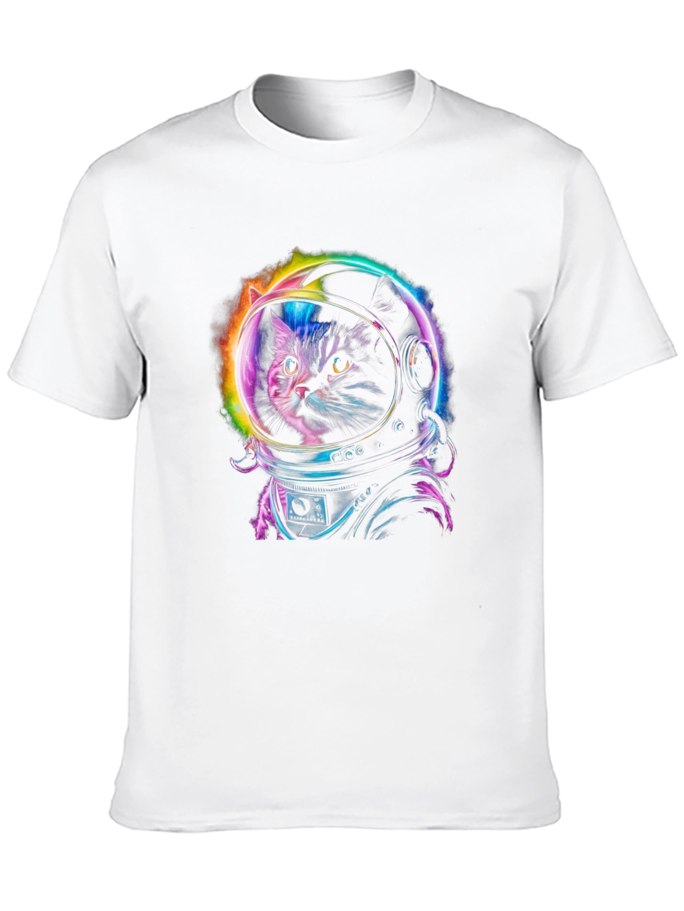 Cat Astronaut Graphic Tee - Space Kitten T-Shirt