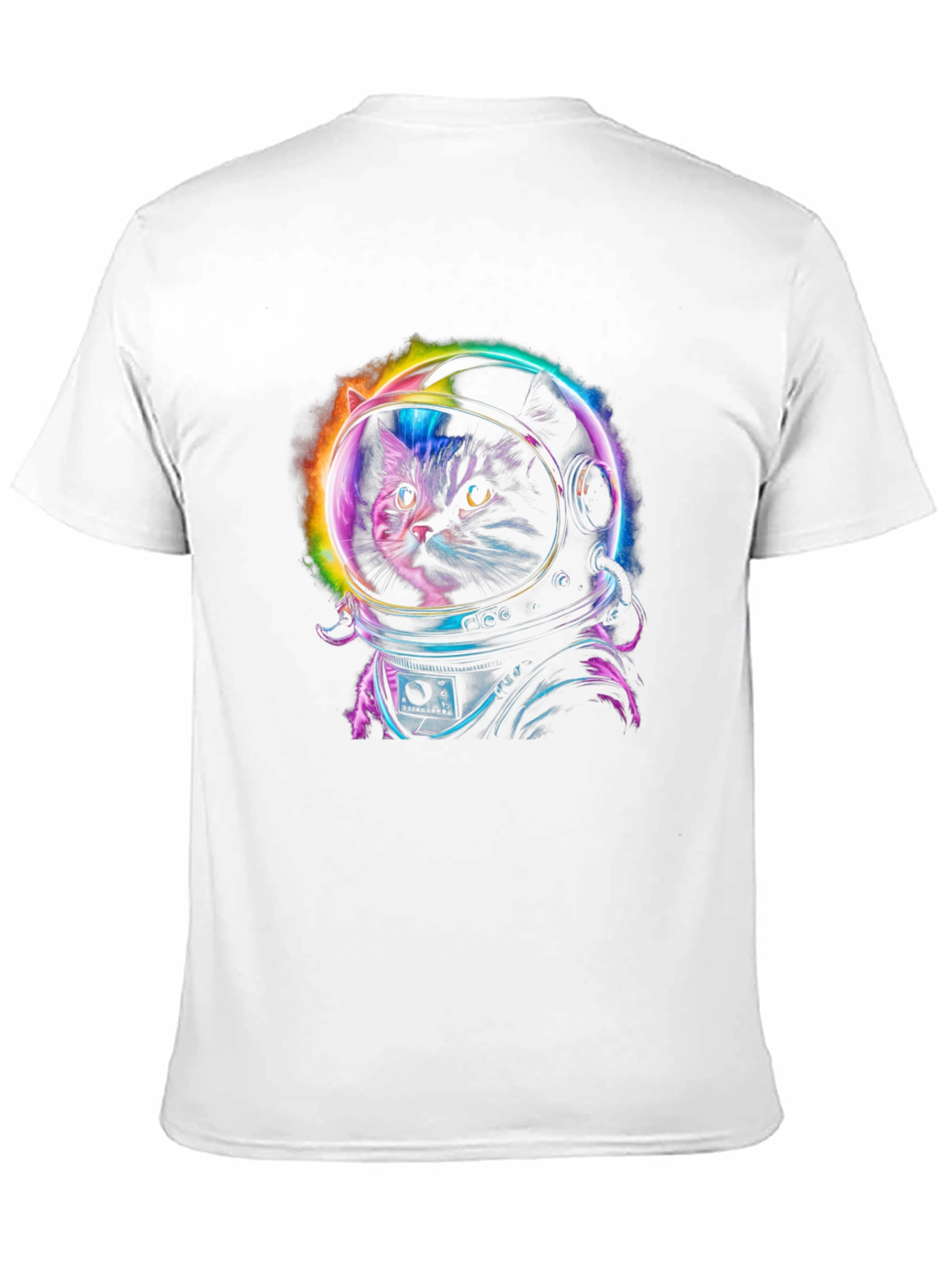 Cat Astronaut Graphic Tee - Space Kitten T-Shirt