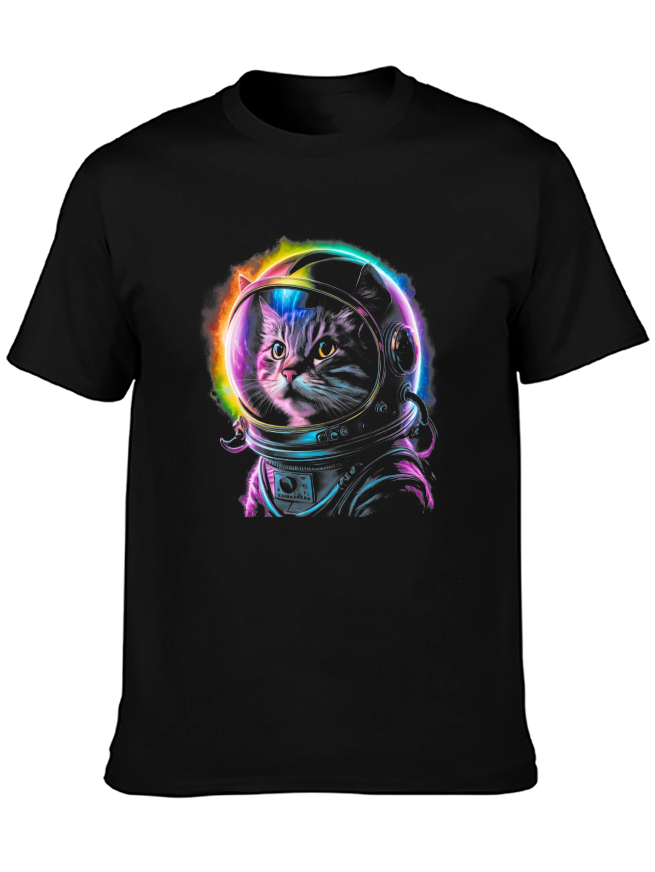 Cat Astronaut Graphic Tee - Space Kitten T-Shirt