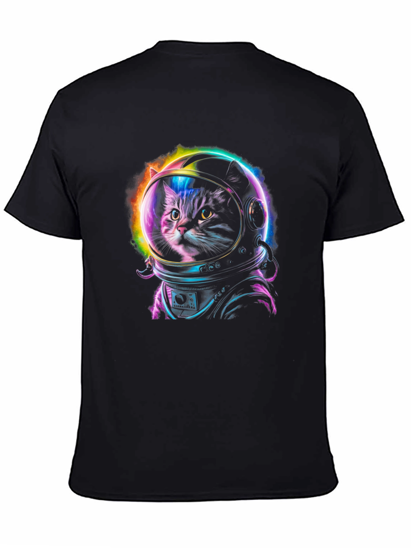Cat Astronaut Graphic Tee - Space Kitten T-Shirt