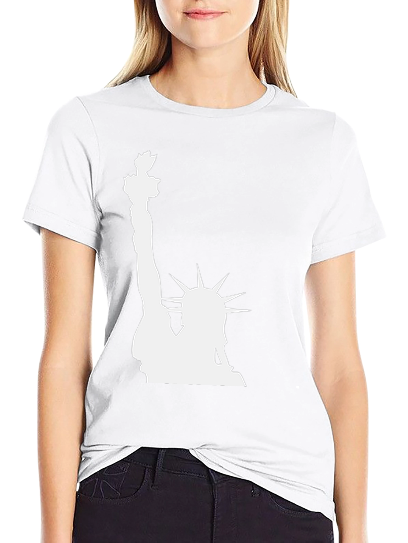 Statue of Liberty Graphic Tee - Classic Black T-Shirt