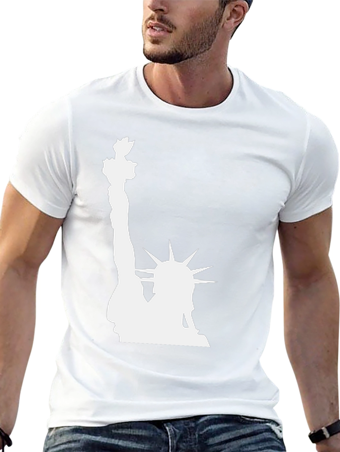 Statue of Liberty Graphic Tee - Classic Black T-Shirt