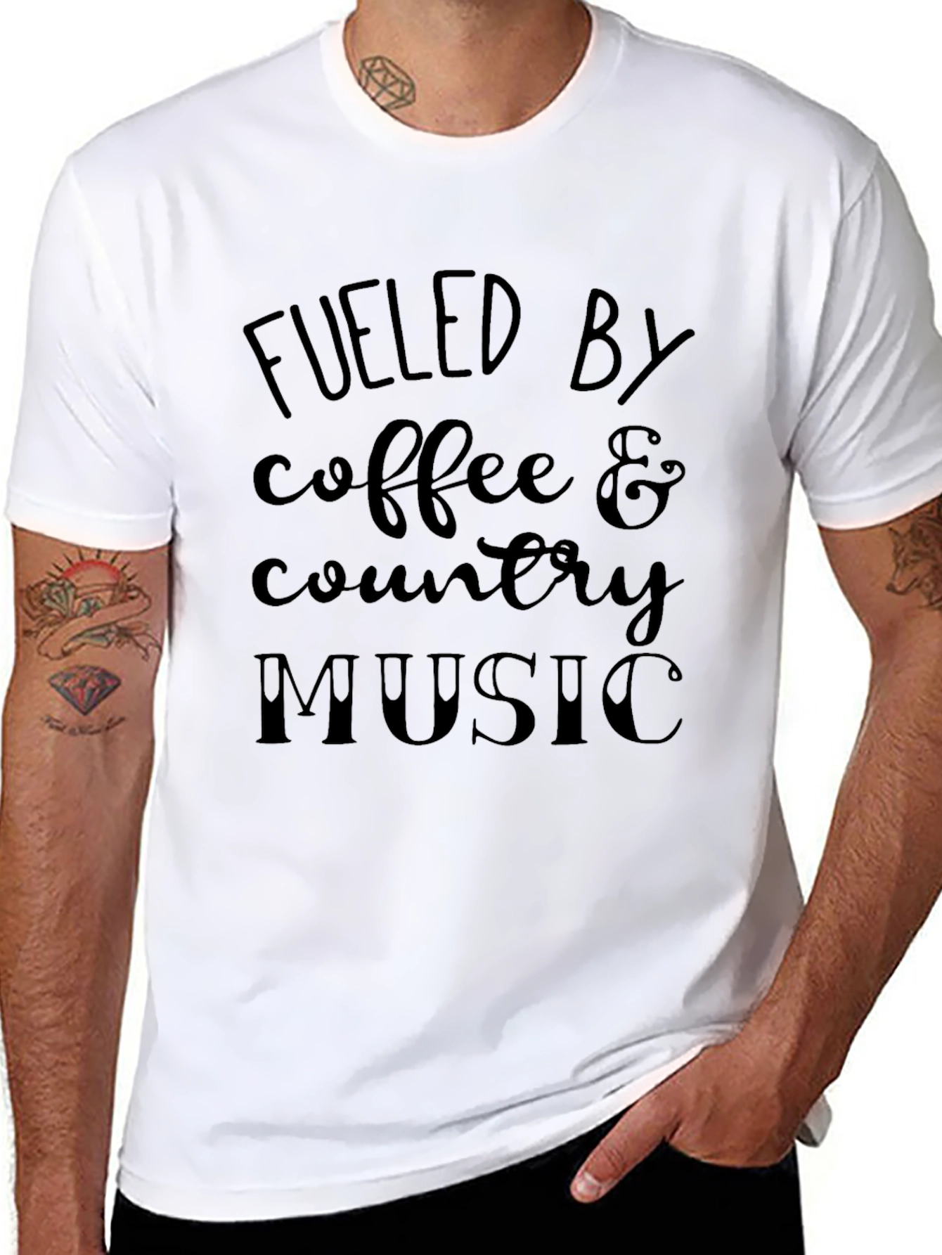 Fueled By Coffee & Country Music T-Shirt