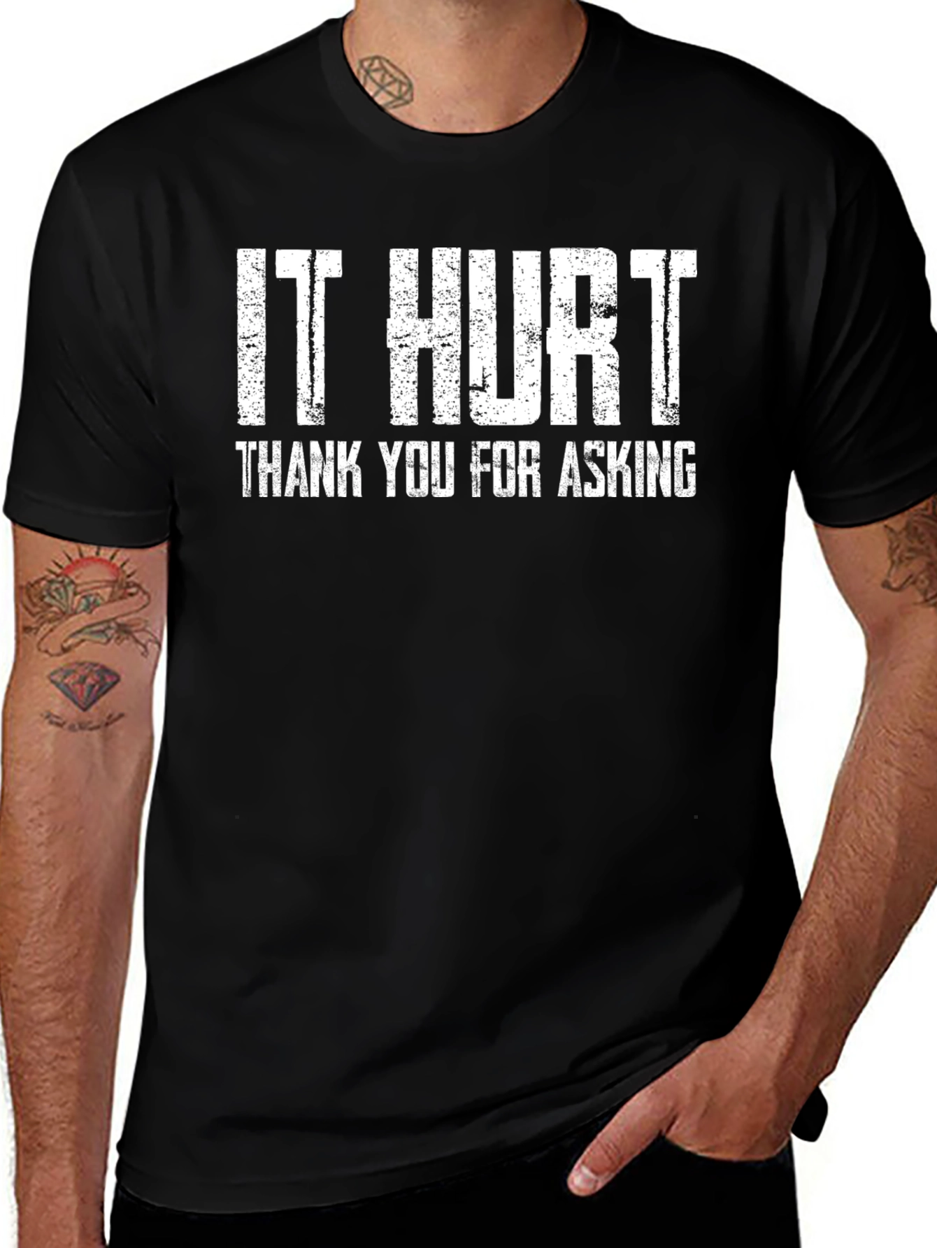 It Hurt Funny Graphic T-Shirt