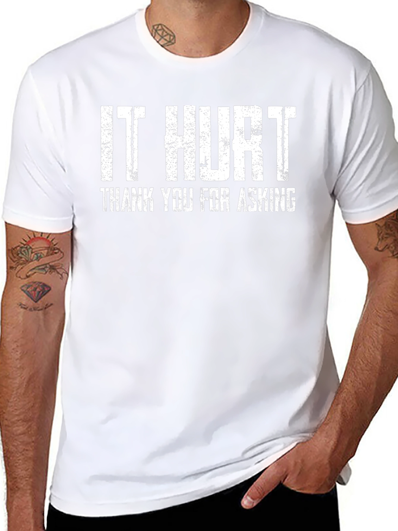 It Hurt Funny Graphic T-Shirt