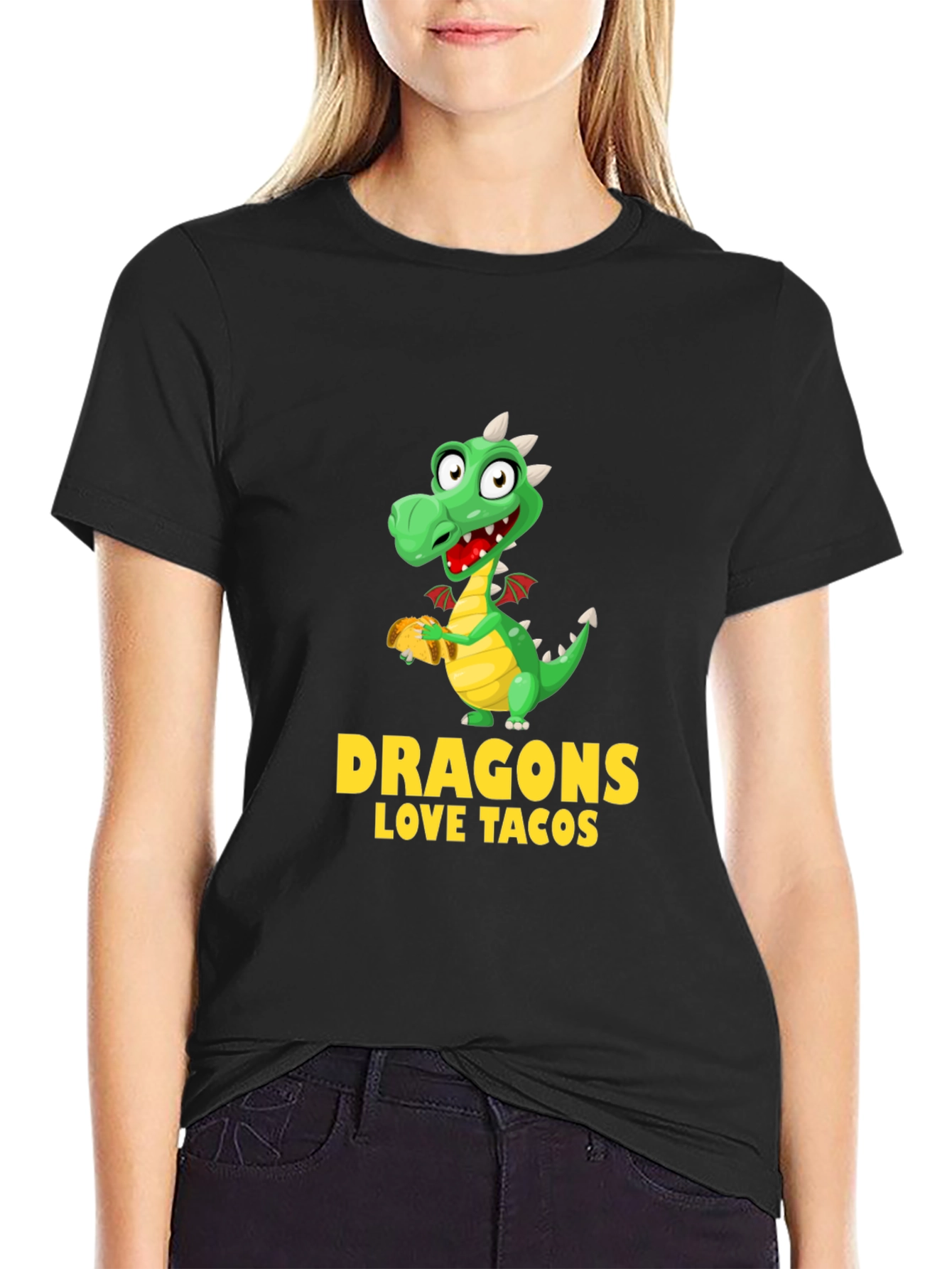 Dragon Loves Tacos Graphic Tee