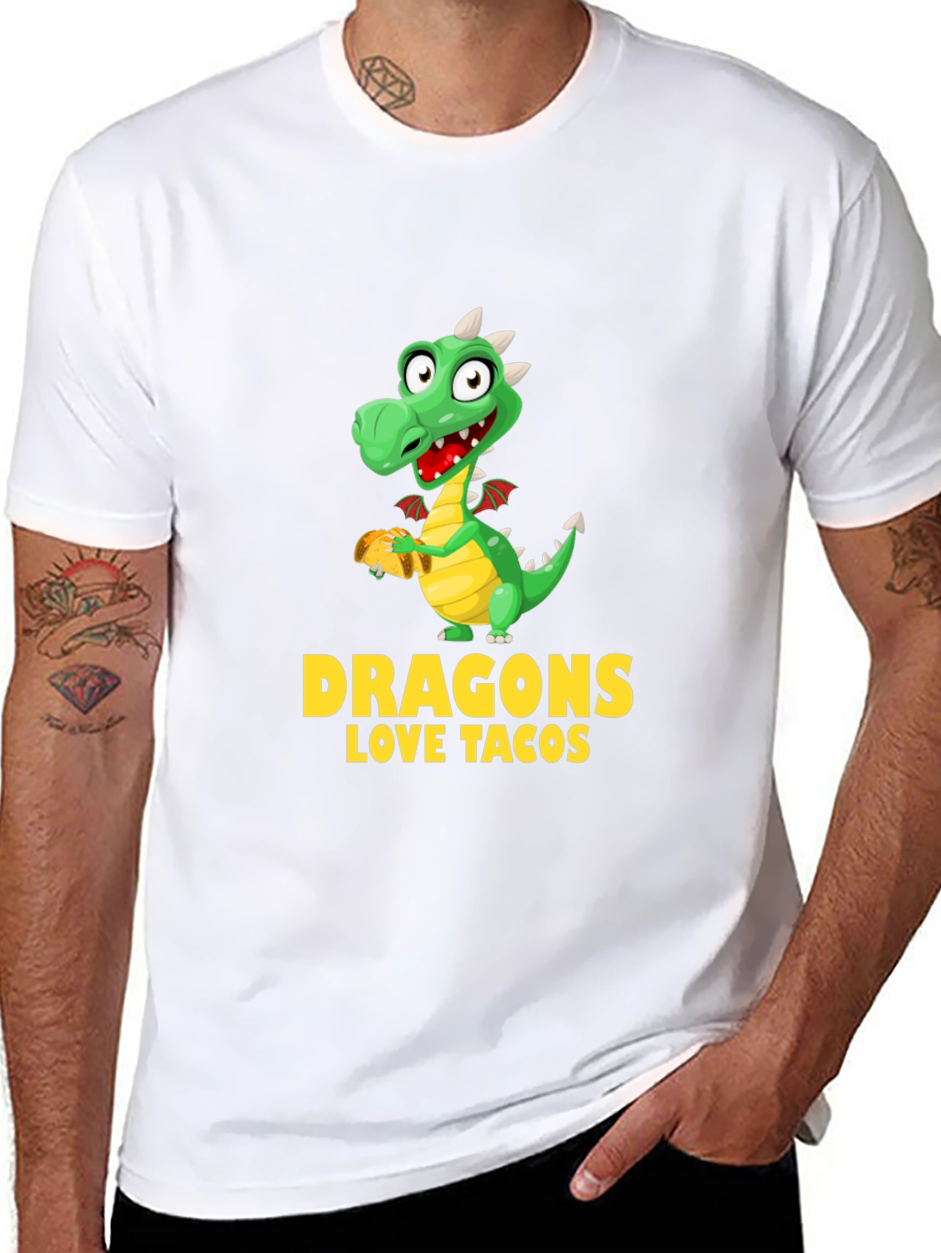 Dragon Loves Tacos Graphic Tee