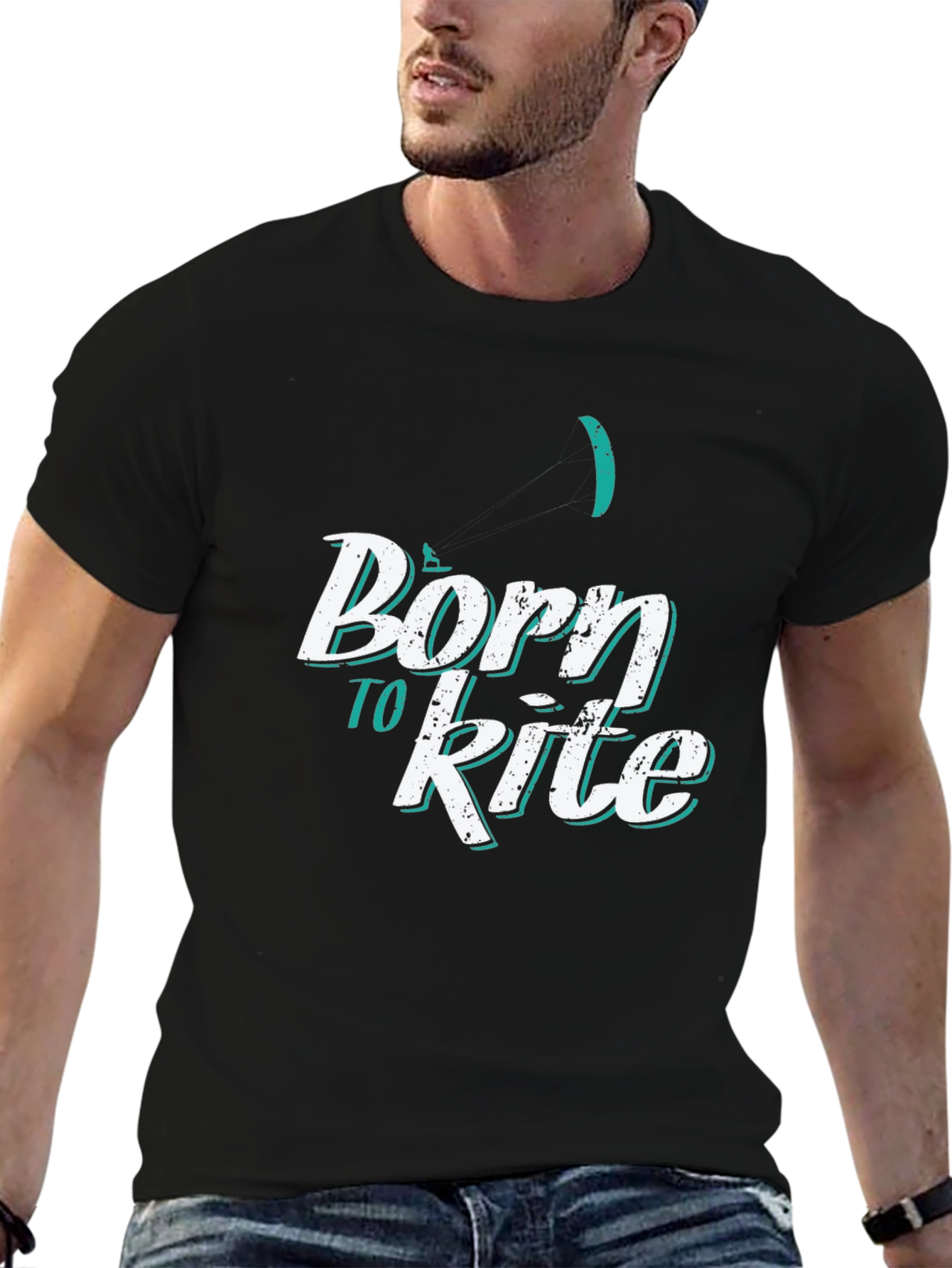 Born to Kite T-Shirt - Cool Kitesurfing Design