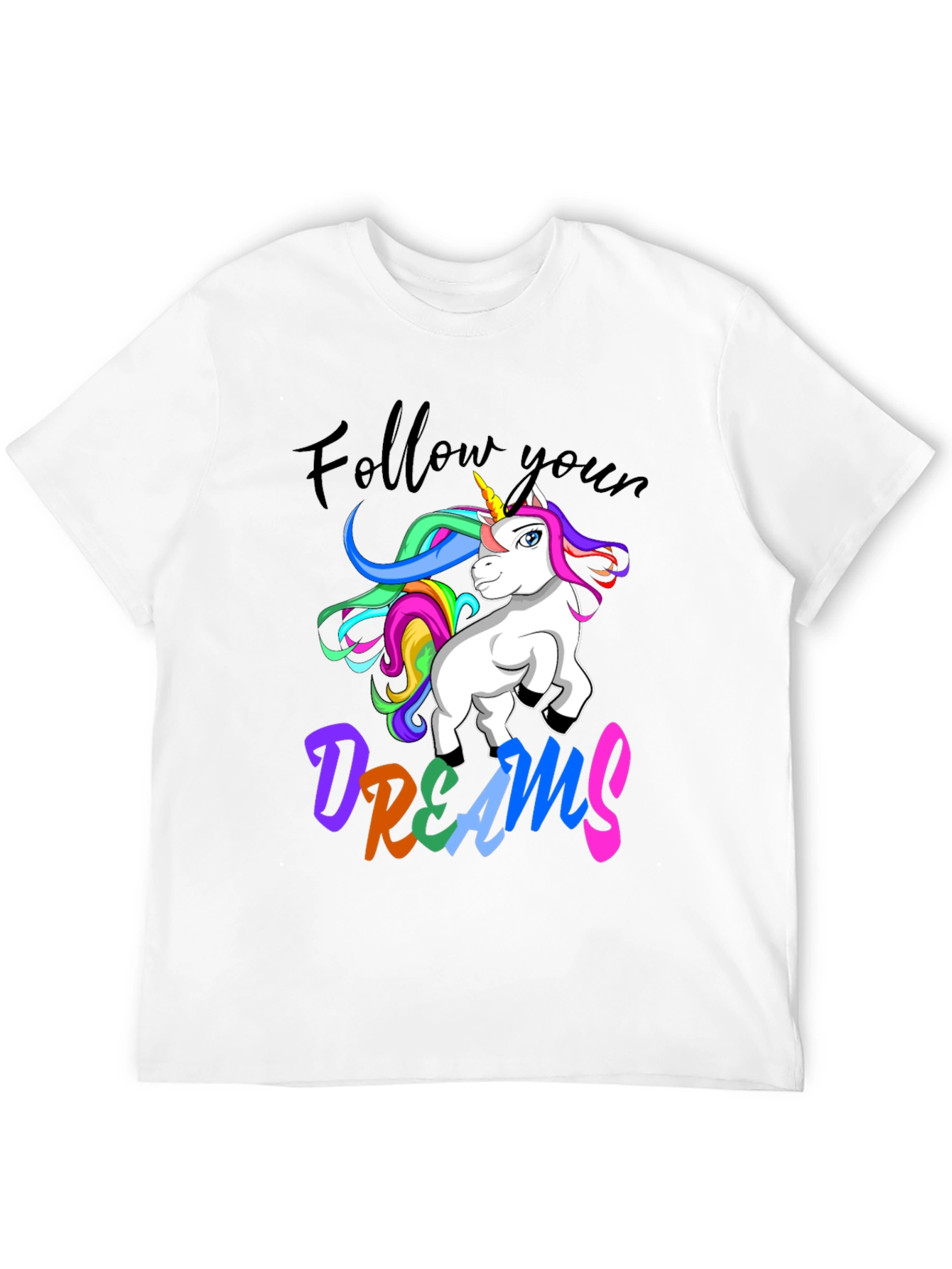 Unicorn Dreams Black T-Shirt