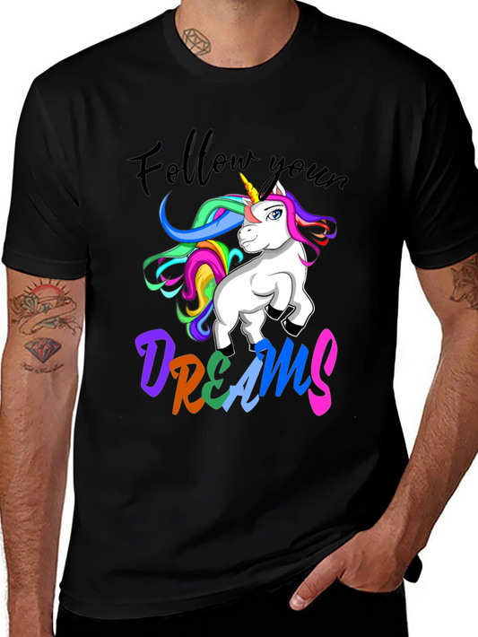 Unicorn Dreams Black T-Shirt