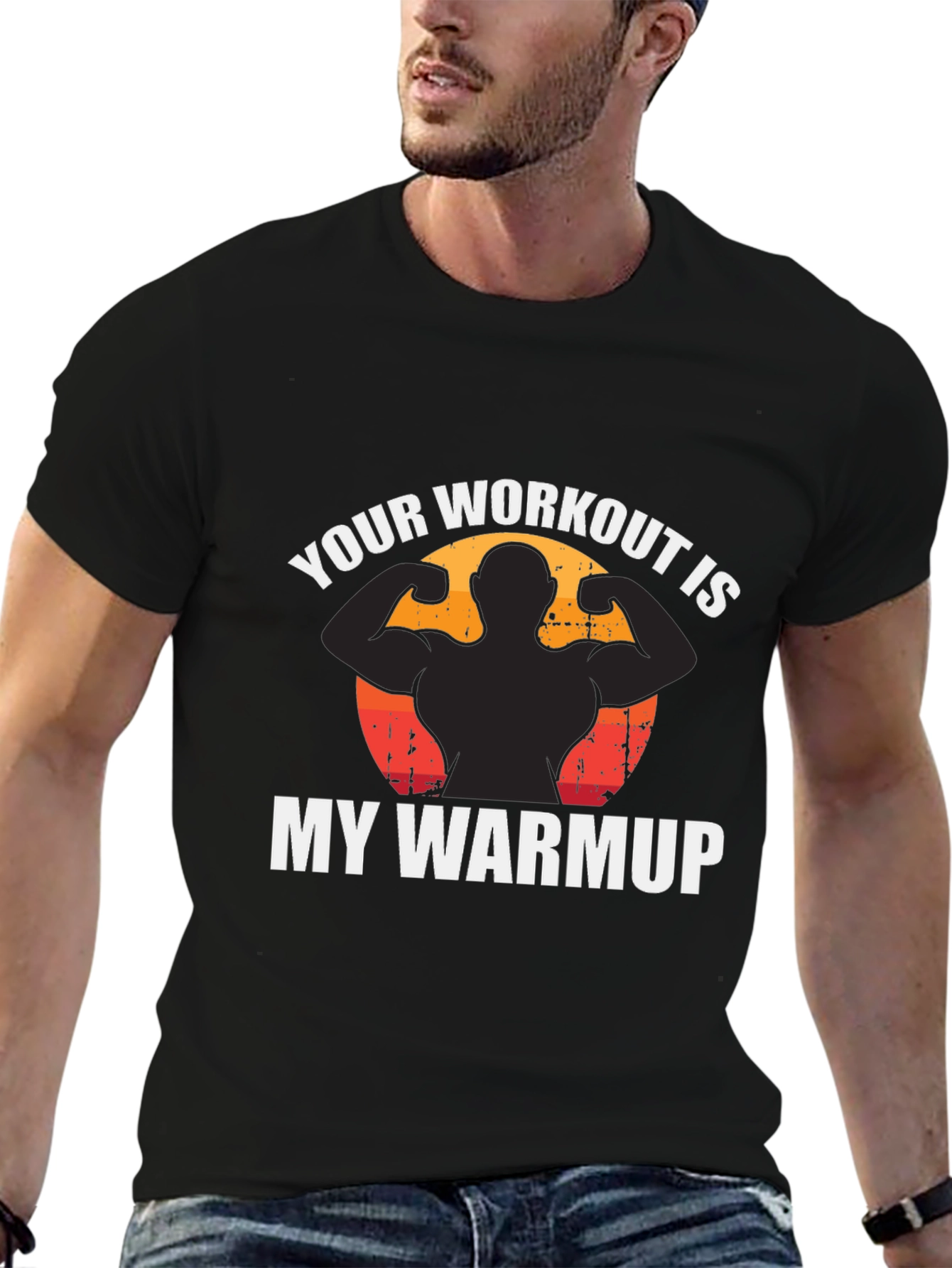 Workout Warmup Funny Graphic Tee