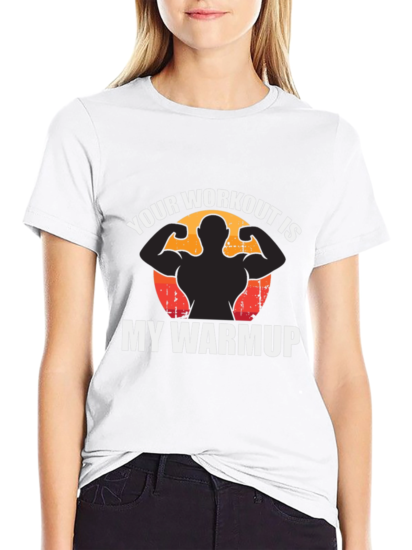 Workout Warmup Funny Graphic Tee