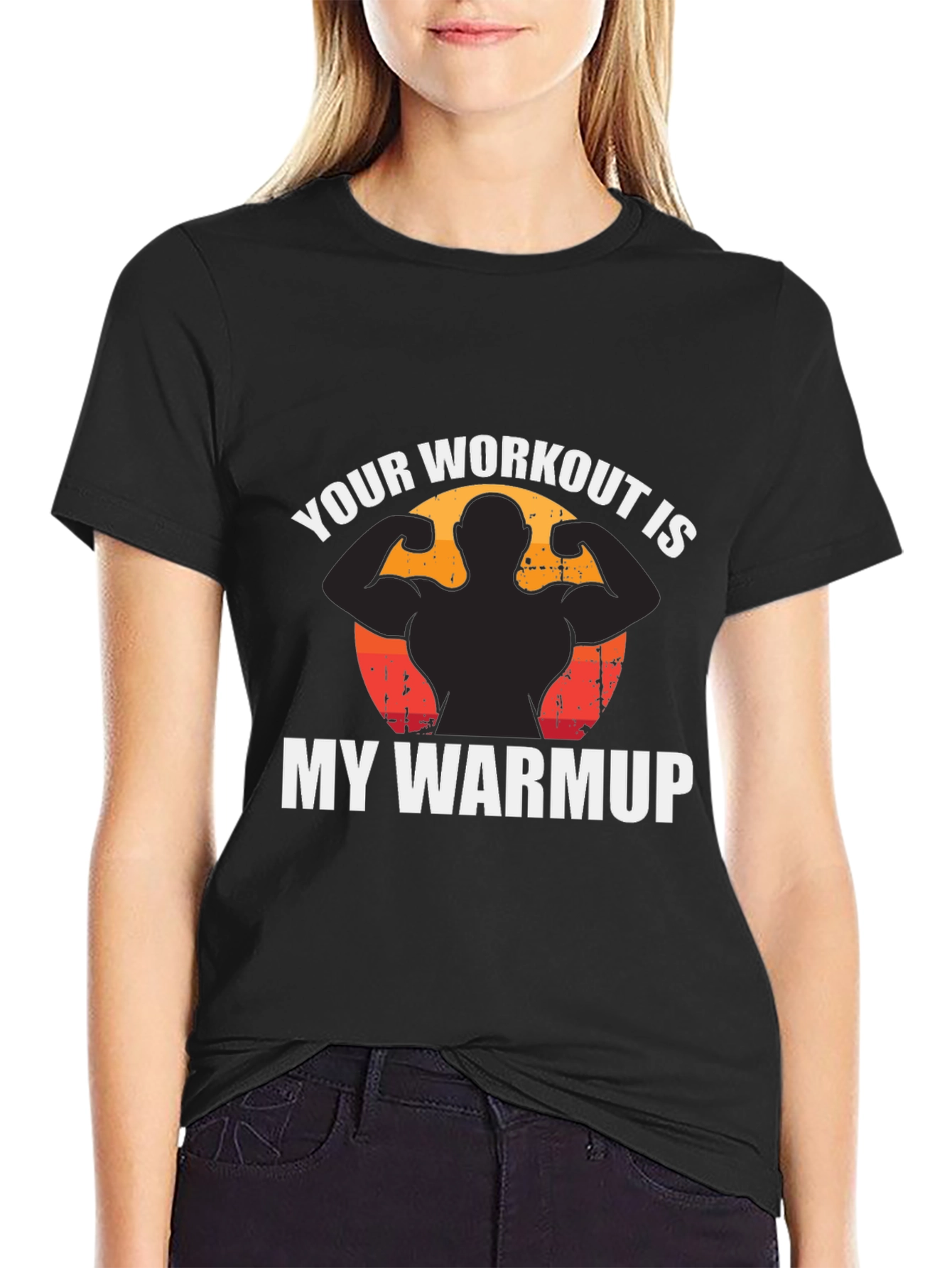Workout Warmup Funny Graphic Tee