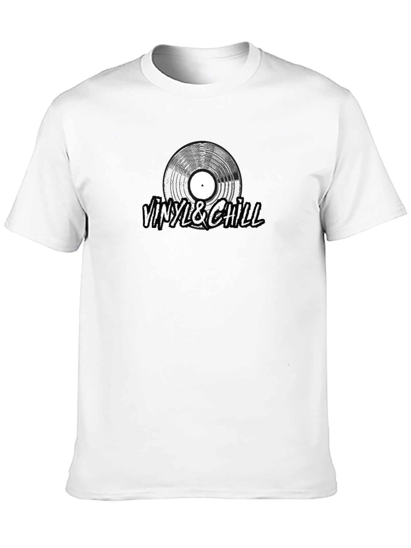 Vinyl & Chill Graphic Tee - Cool Casual Style