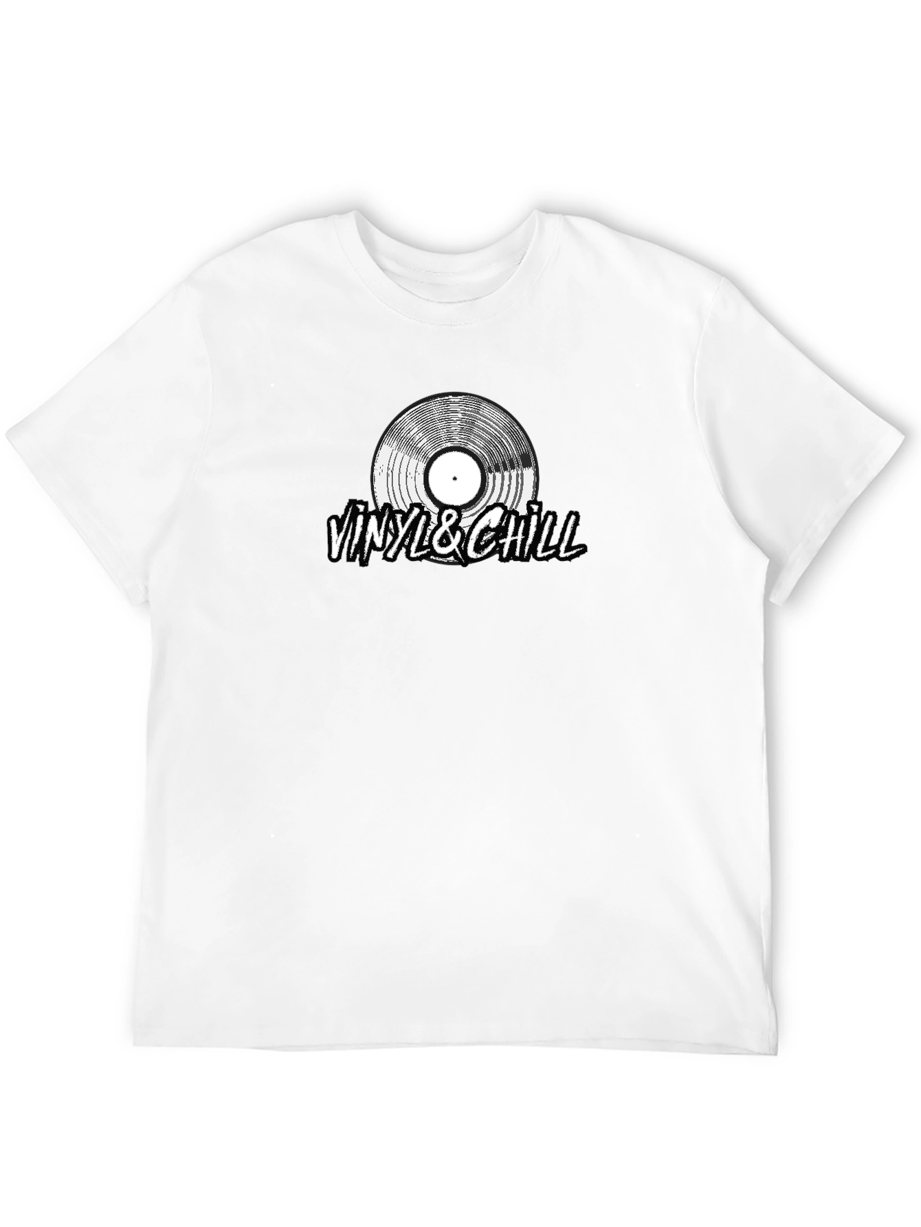 Vinyl & Chill Graphic Tee - Cool Casual Style