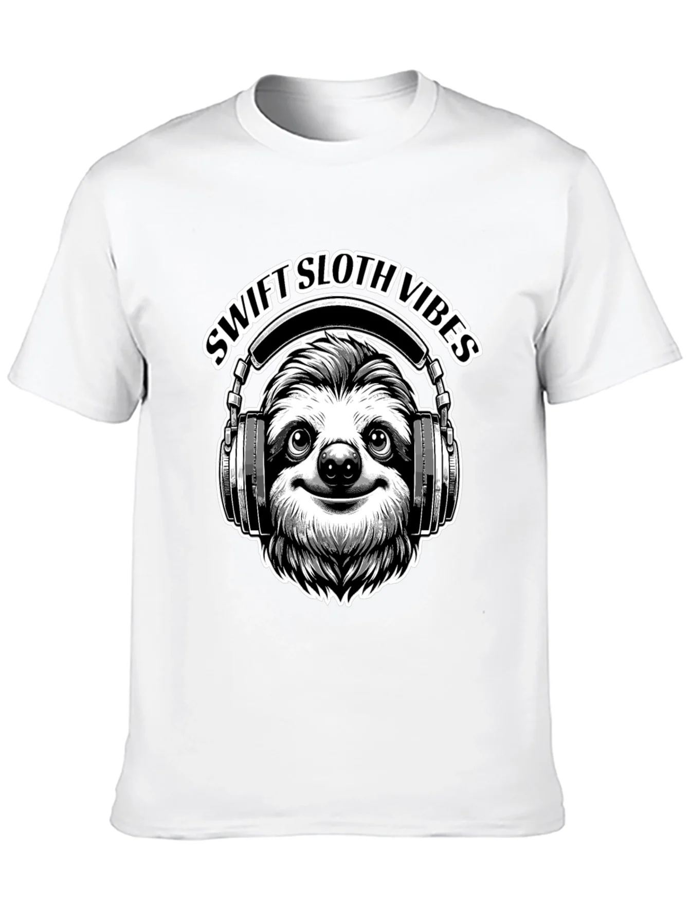Swift Sloth Vibes Black T-Shirt