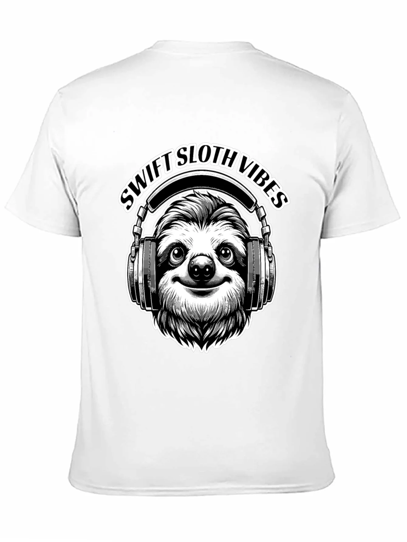 Swift Sloth Vibes Black T-Shirt