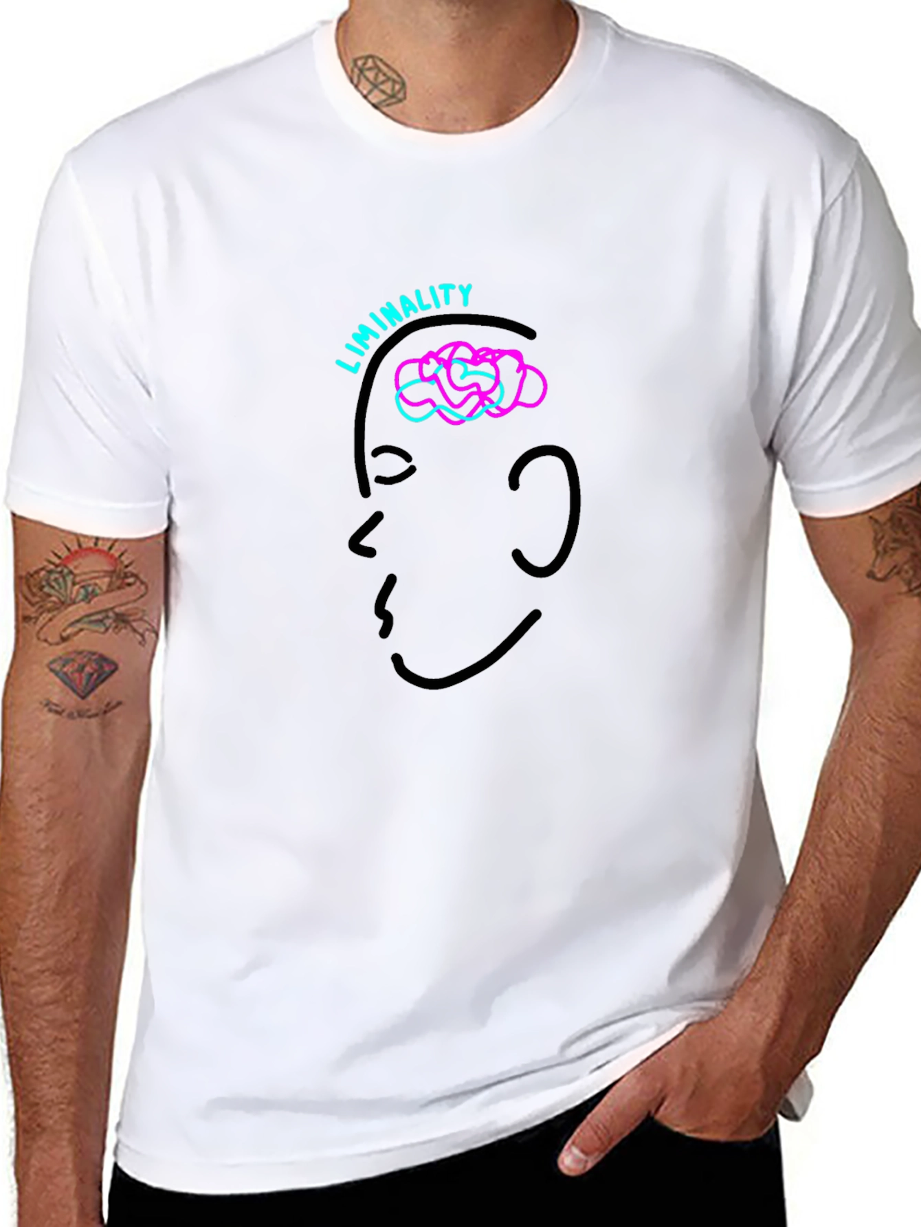 Liminality Mind T-Shirt - Soft Black Cotton