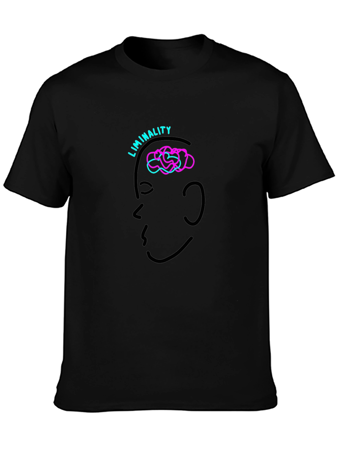Liminality Mind T-Shirt - Soft Black Cotton