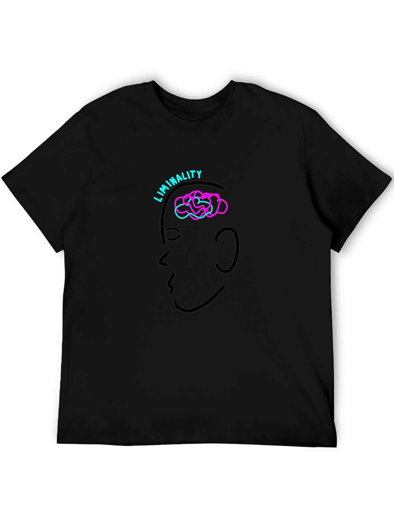 Liminality Mind T-Shirt - Soft Black Cotton