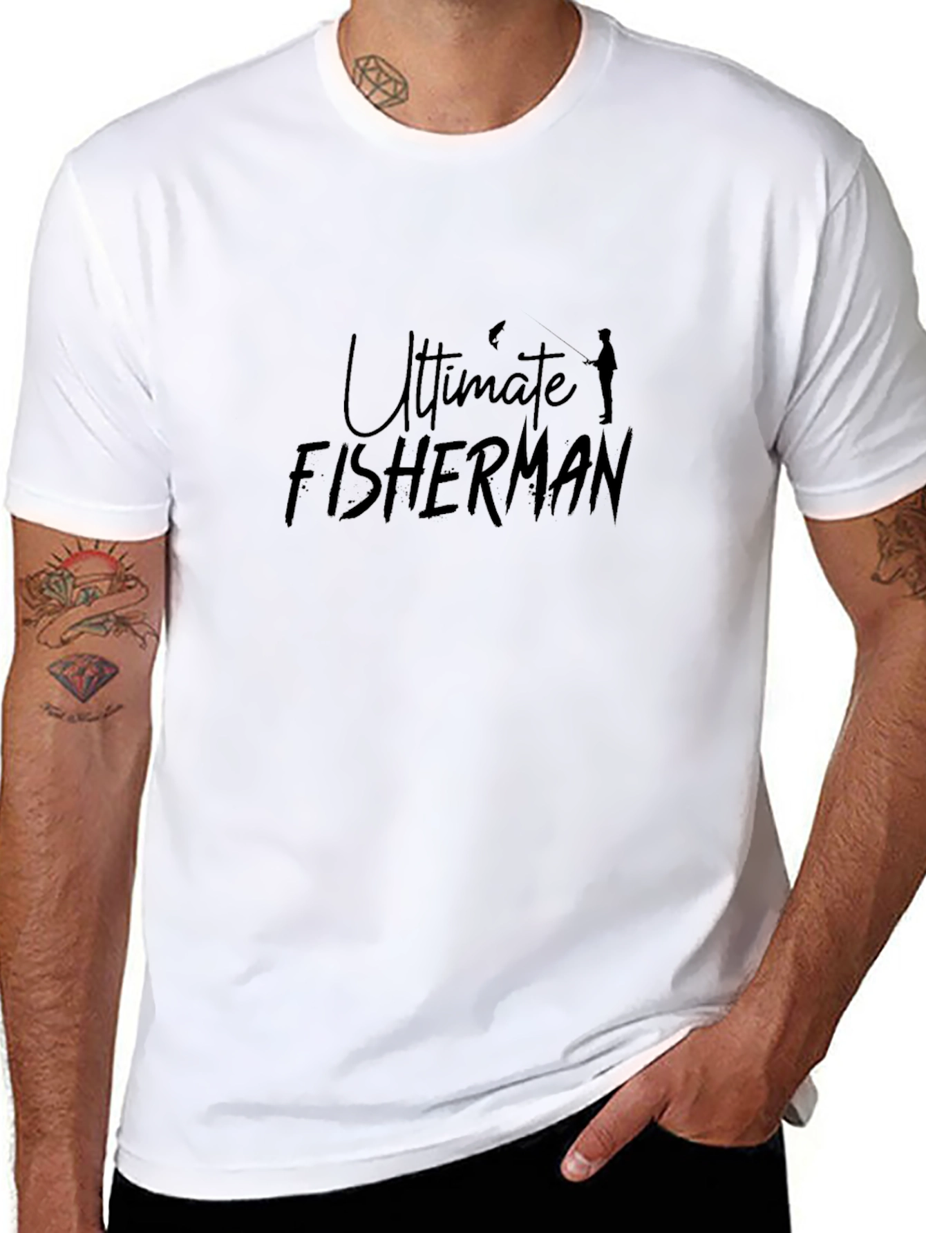 Ultimate Fisherman Black T-Shirt