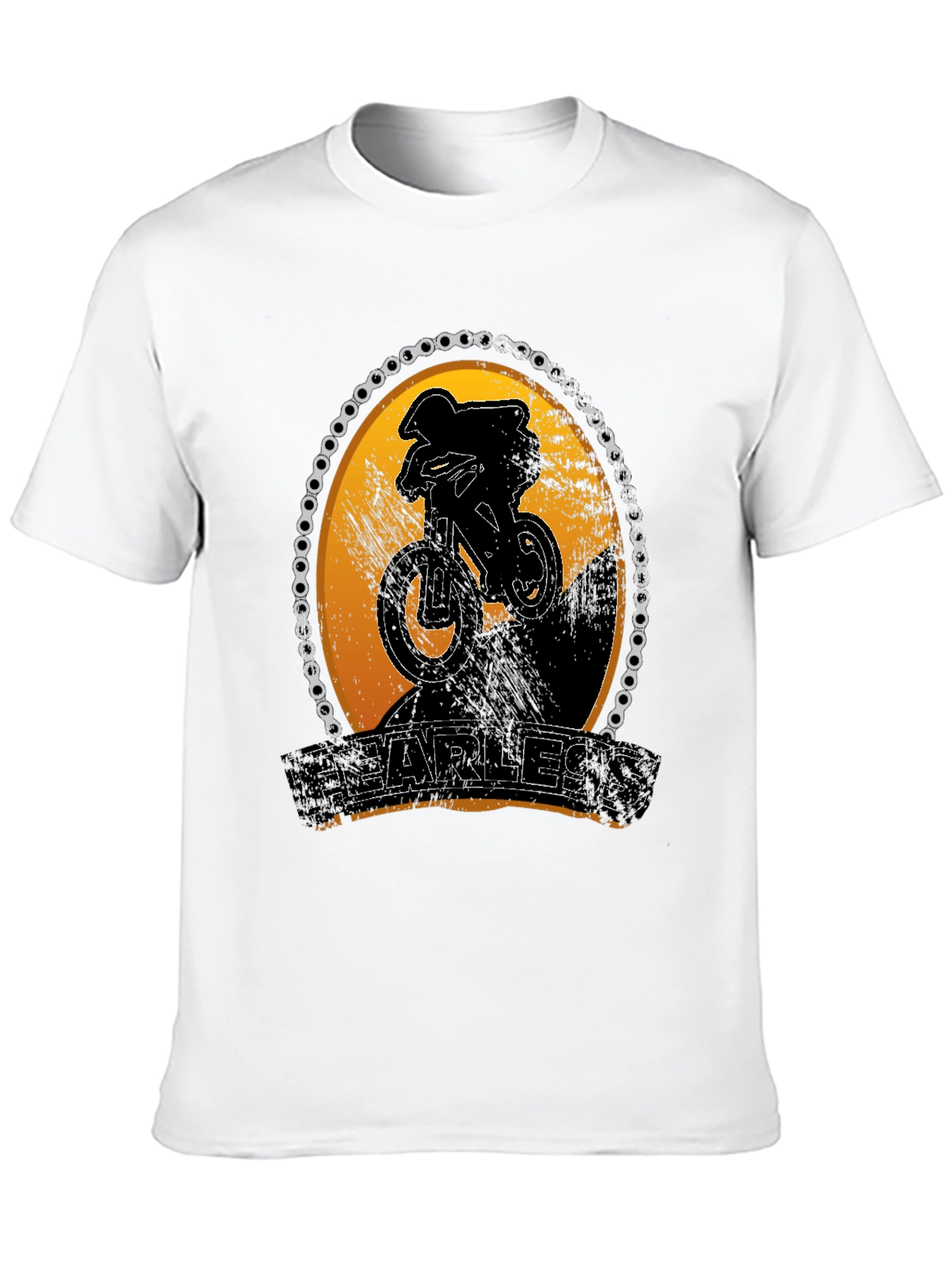Fearless Mountain Biker Graphic Tee