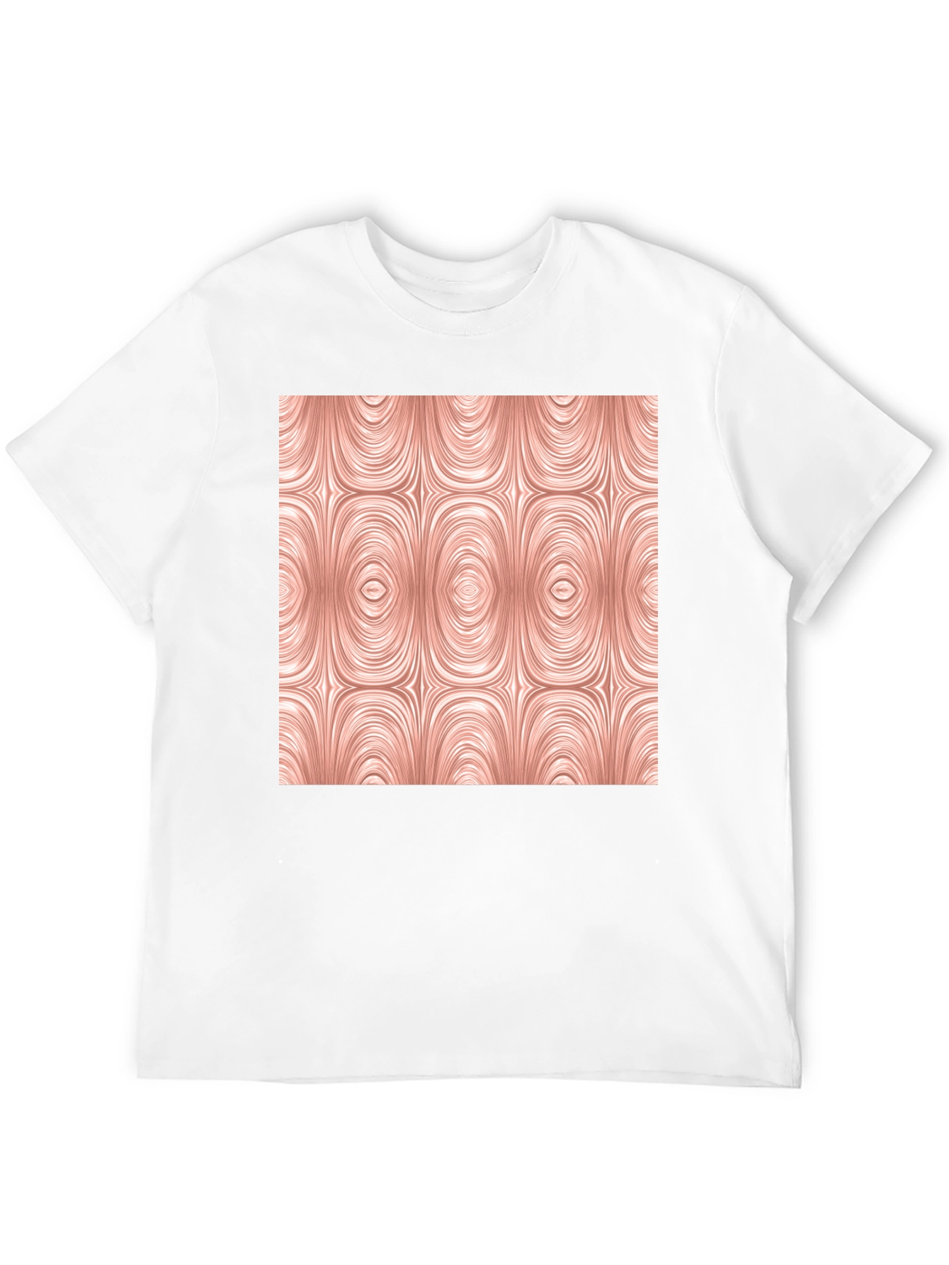 Abstract Oval Pattern Black Tee