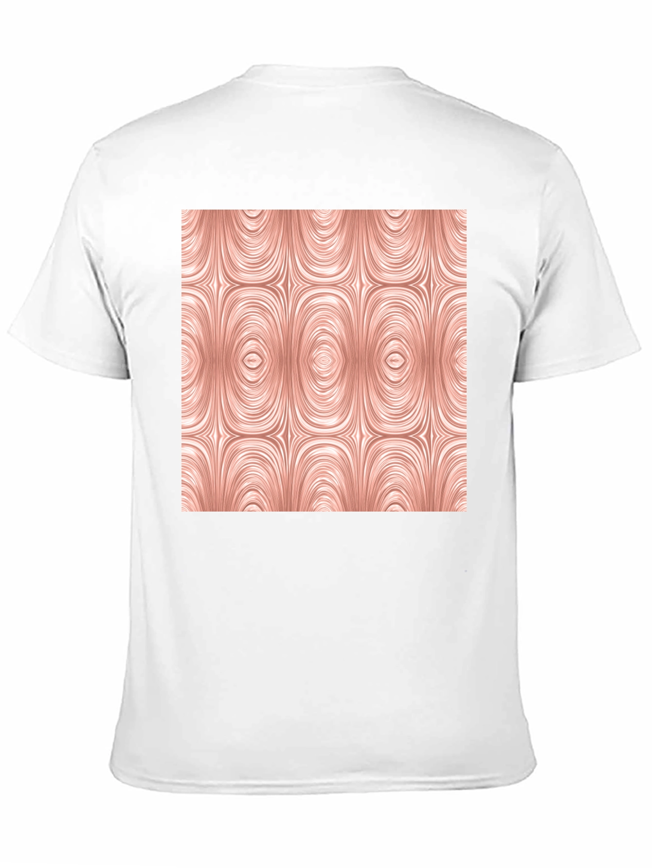 Abstract Oval Pattern Black Tee
